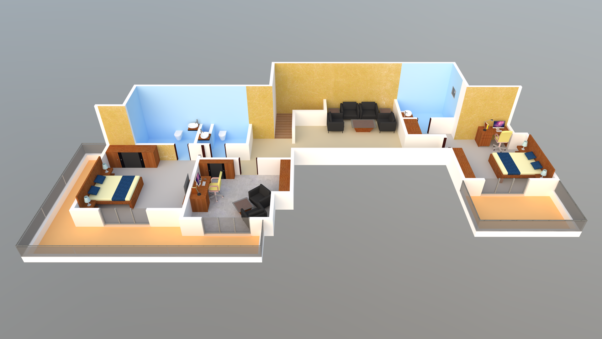 Upper Level Duplex Plan Upper Level Duplex Plan