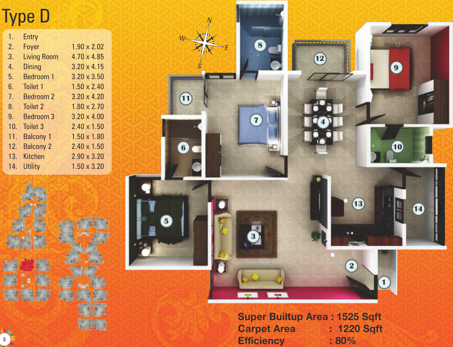 3DFloorPlan of Aratt Felicita