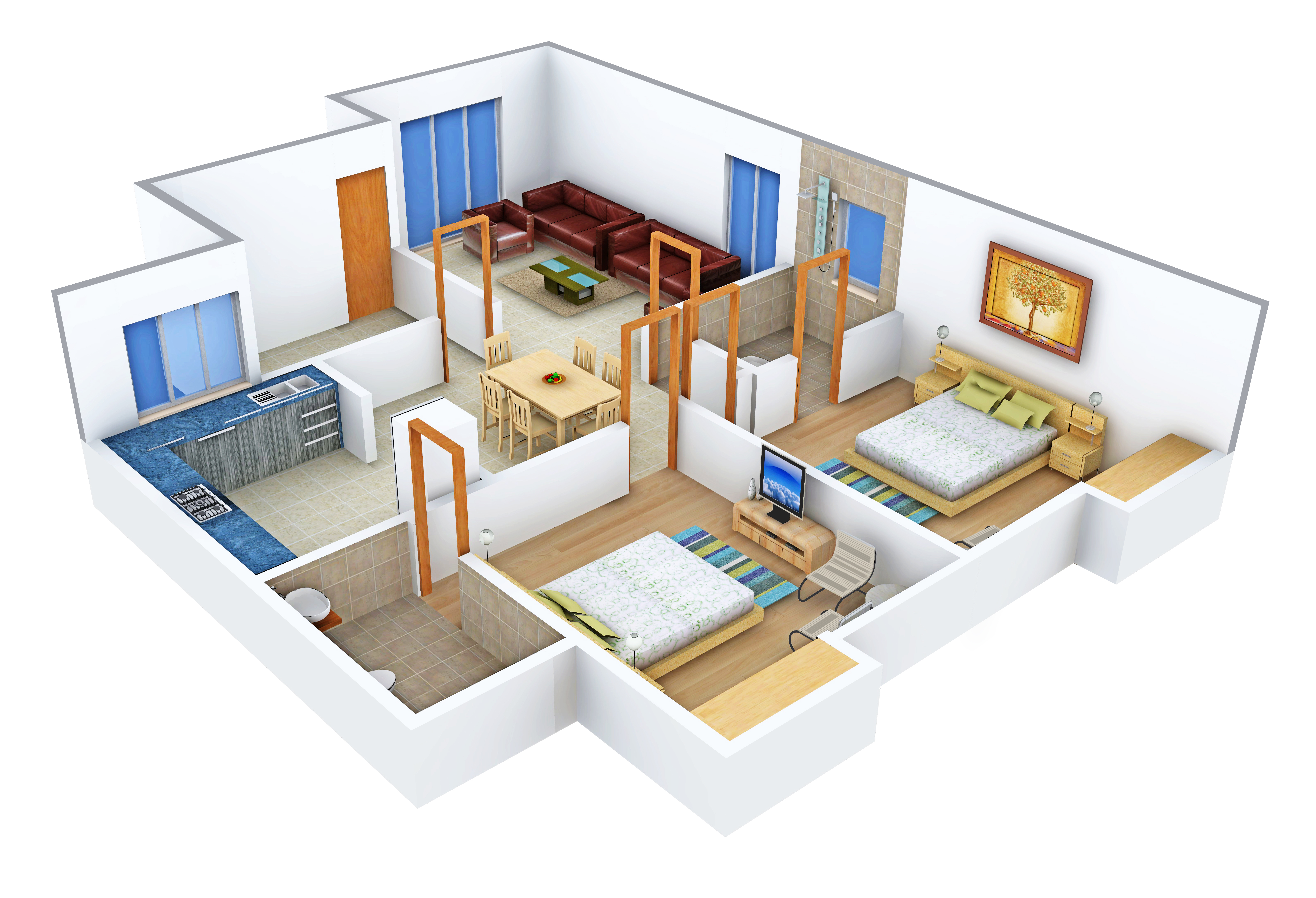 3DFloorPlan of Landmark Golden Villa