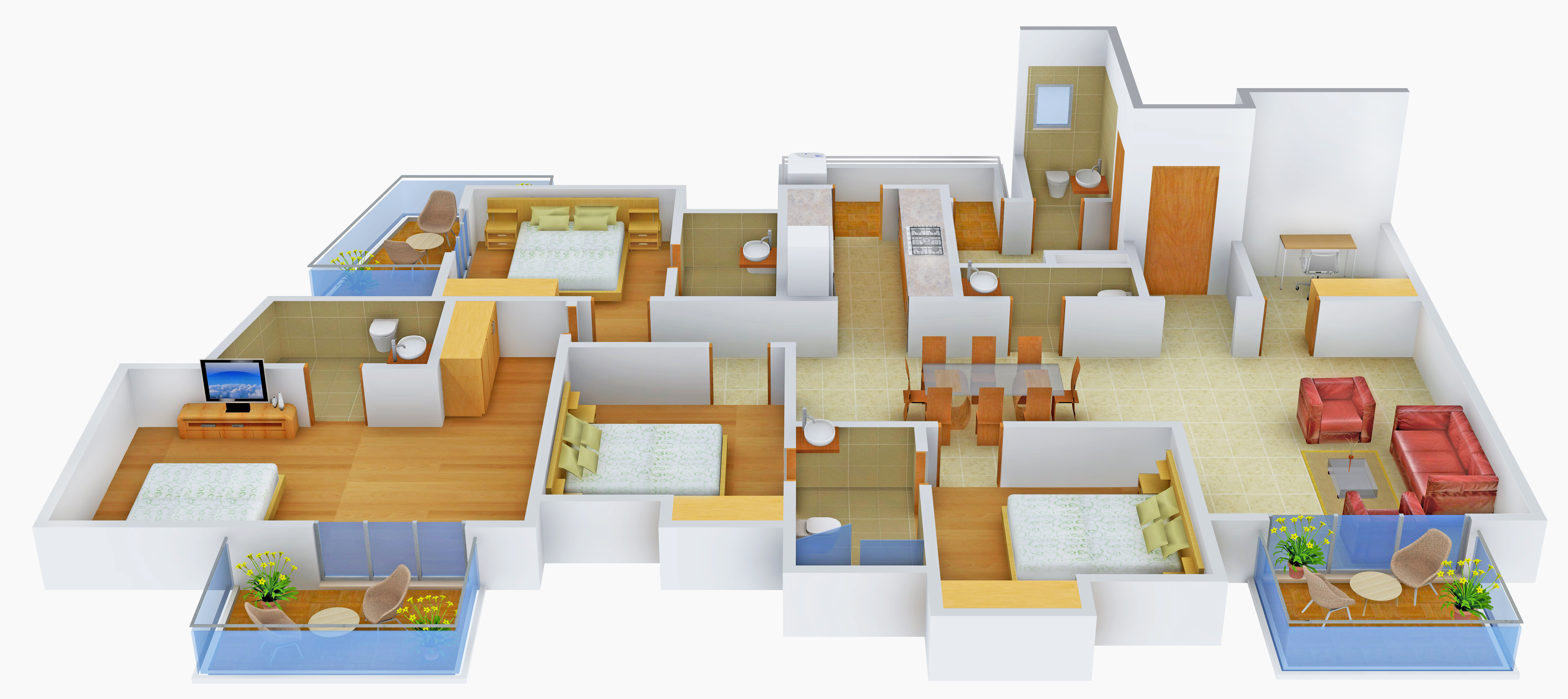 3DFloorPlan of Silverglades The Melia