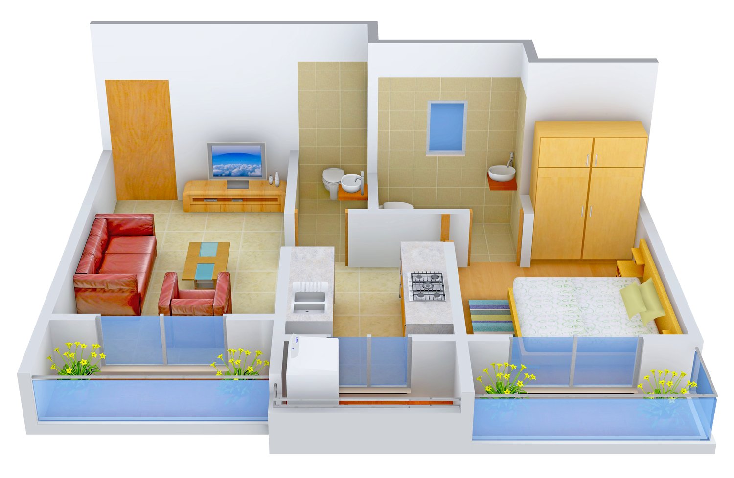 3DFloorPlan of Tirupati Kasturi Vandana