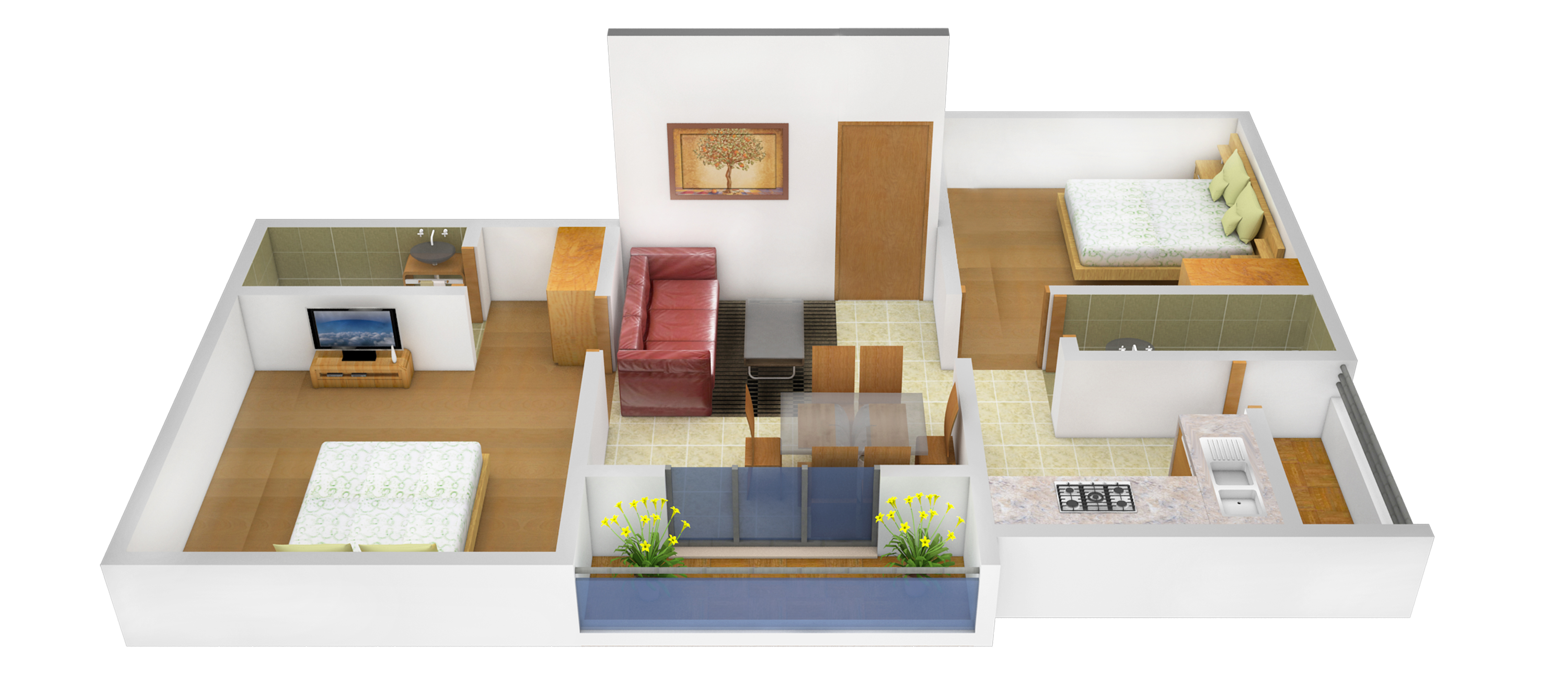 3DFloorPlan of Colorhomes Crest