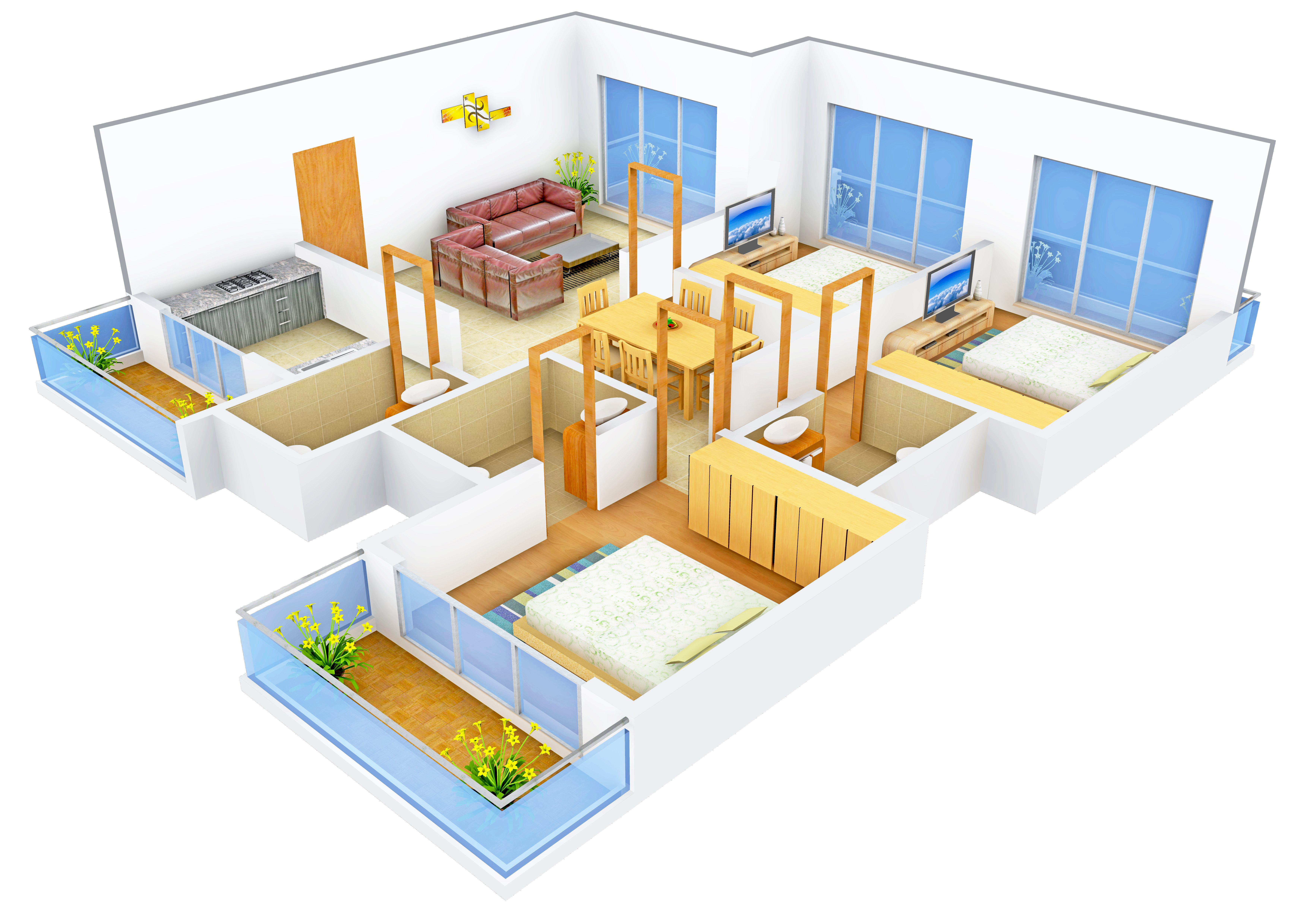 3DFloorPlan of Sai Yashaskaram