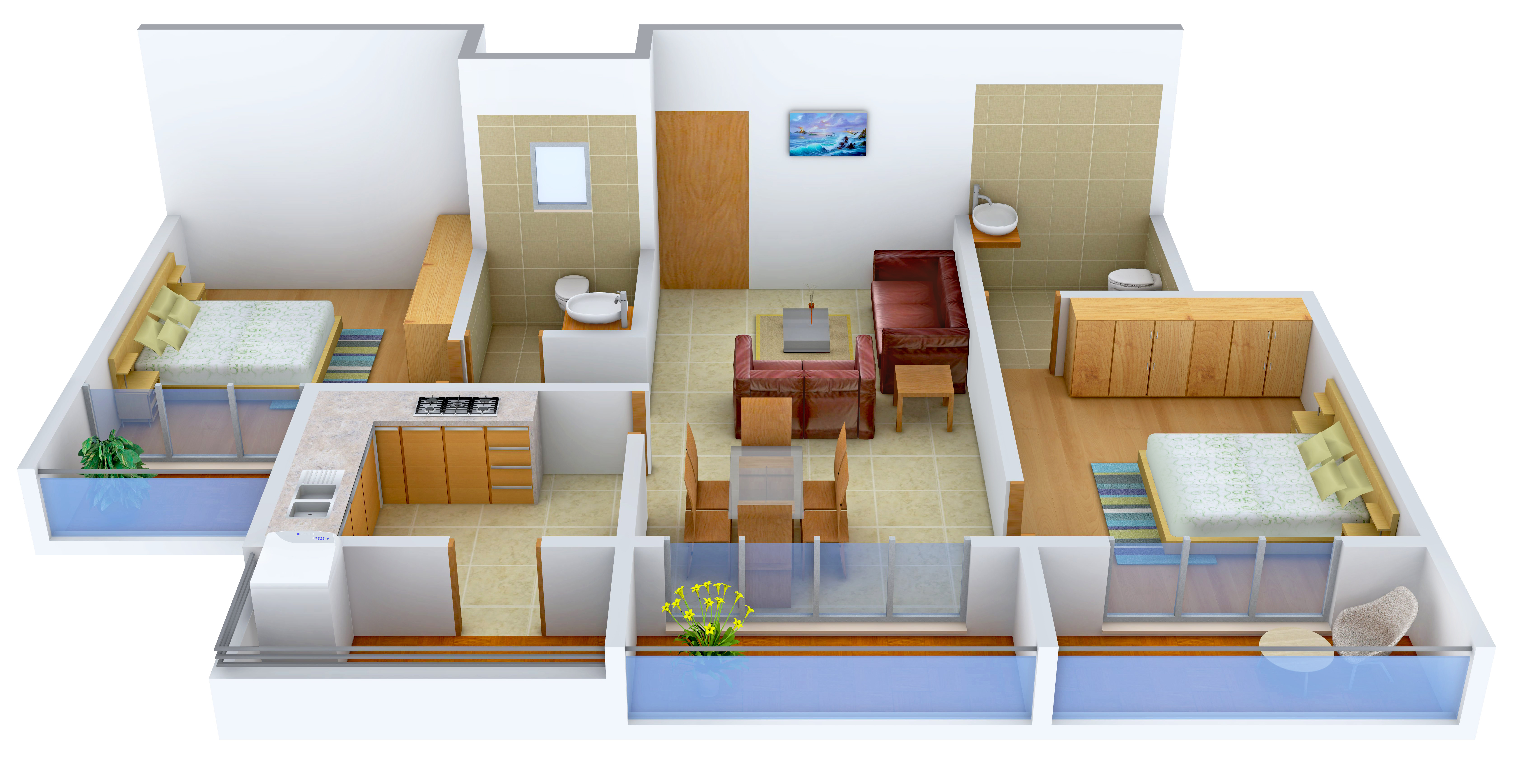 3DFloorPlan of Intact Avenue