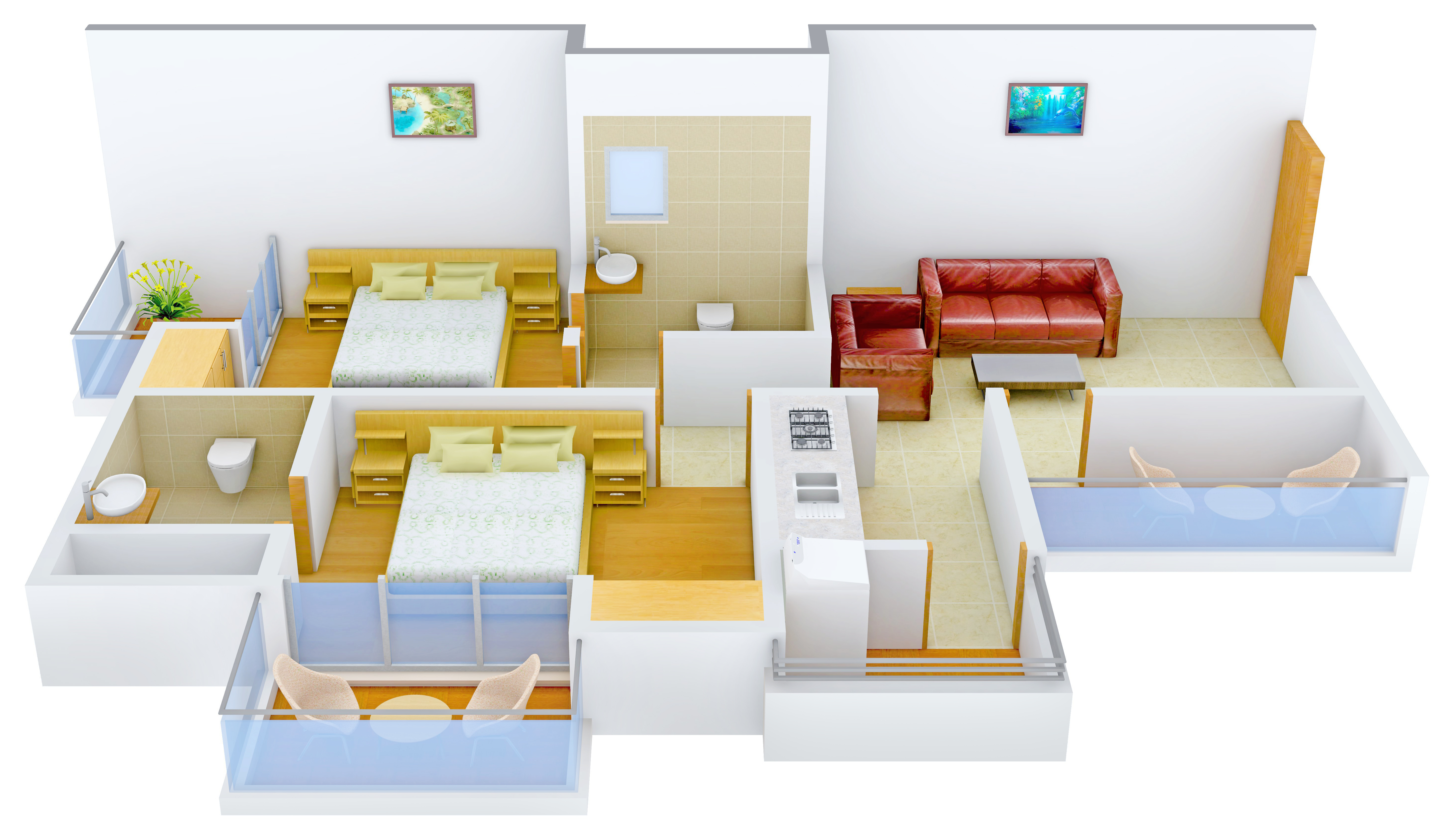 3DFloorPlan of Ekdant FNG