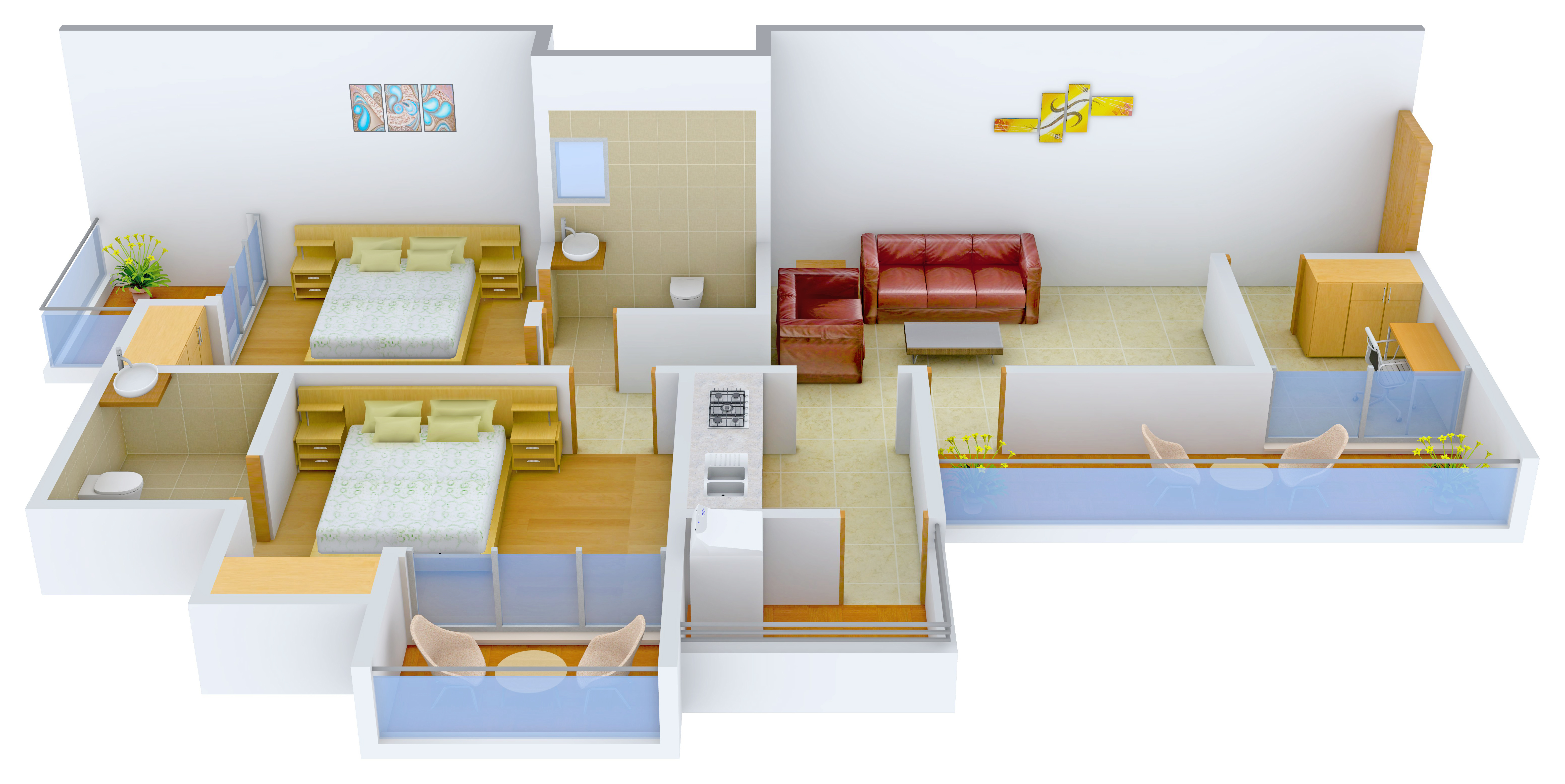 3DFloorPlan of Ekdant FNG