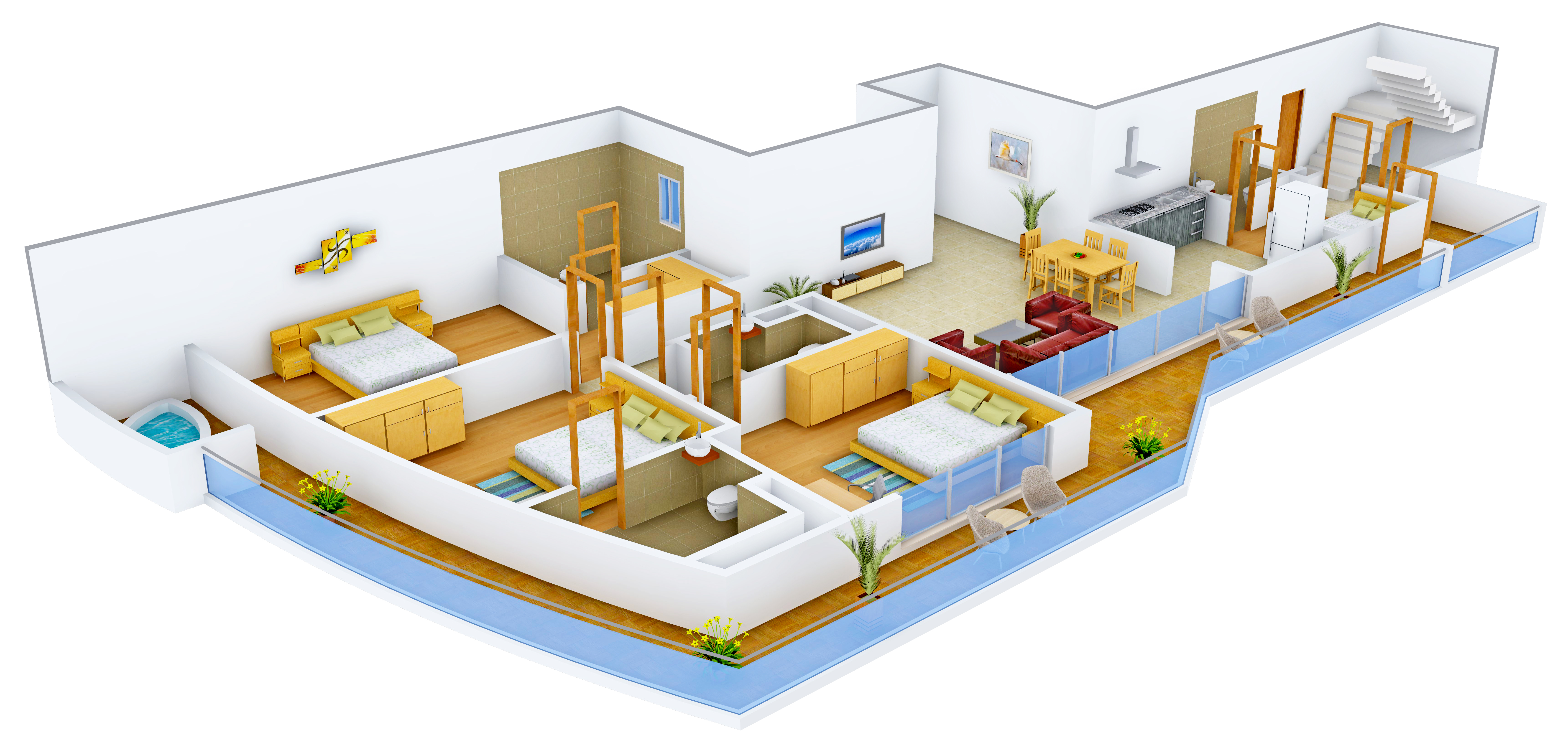 3DFloorPlan of Brys Buzz