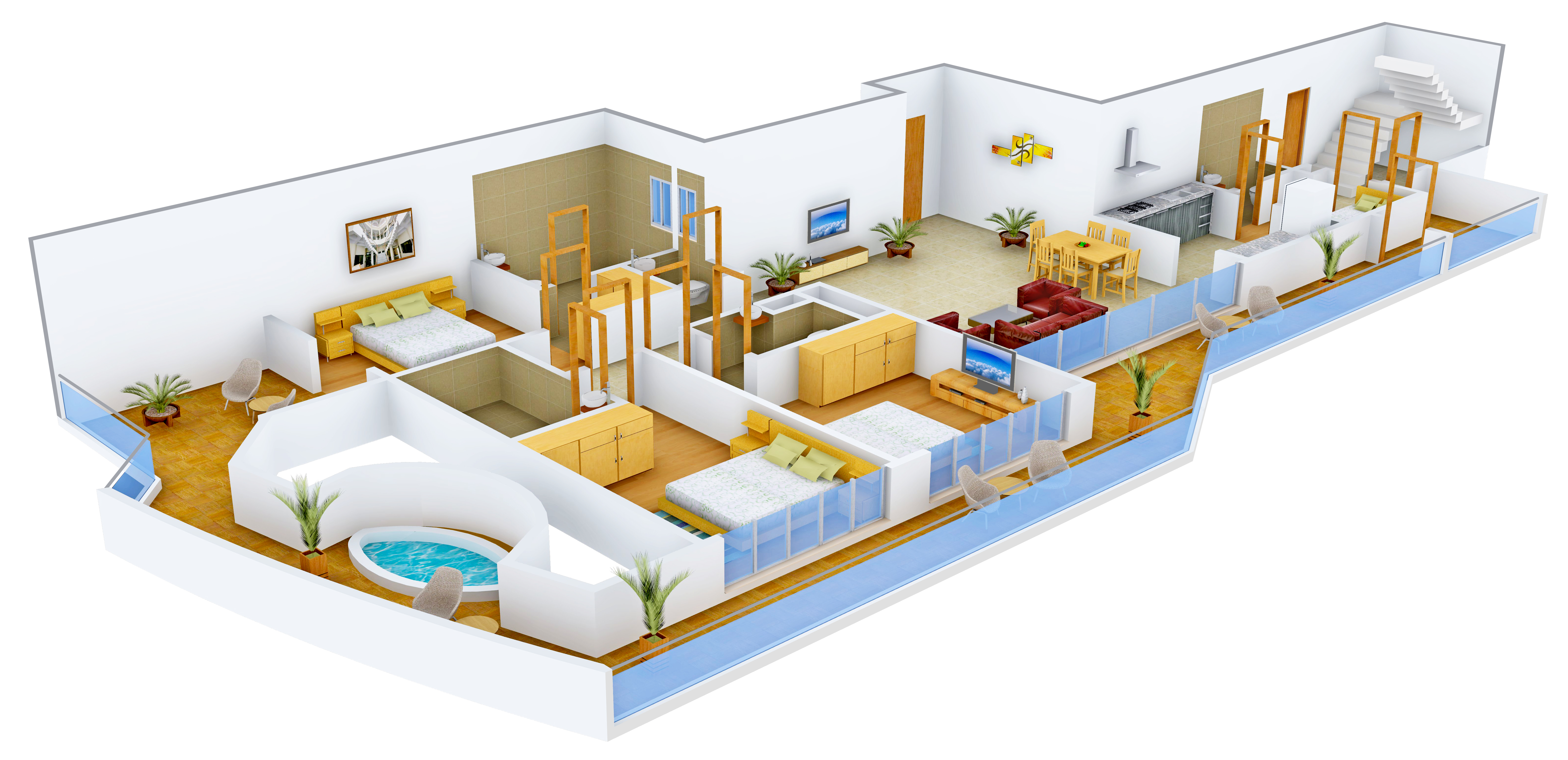 3DFloorPlan of Brys Buzz