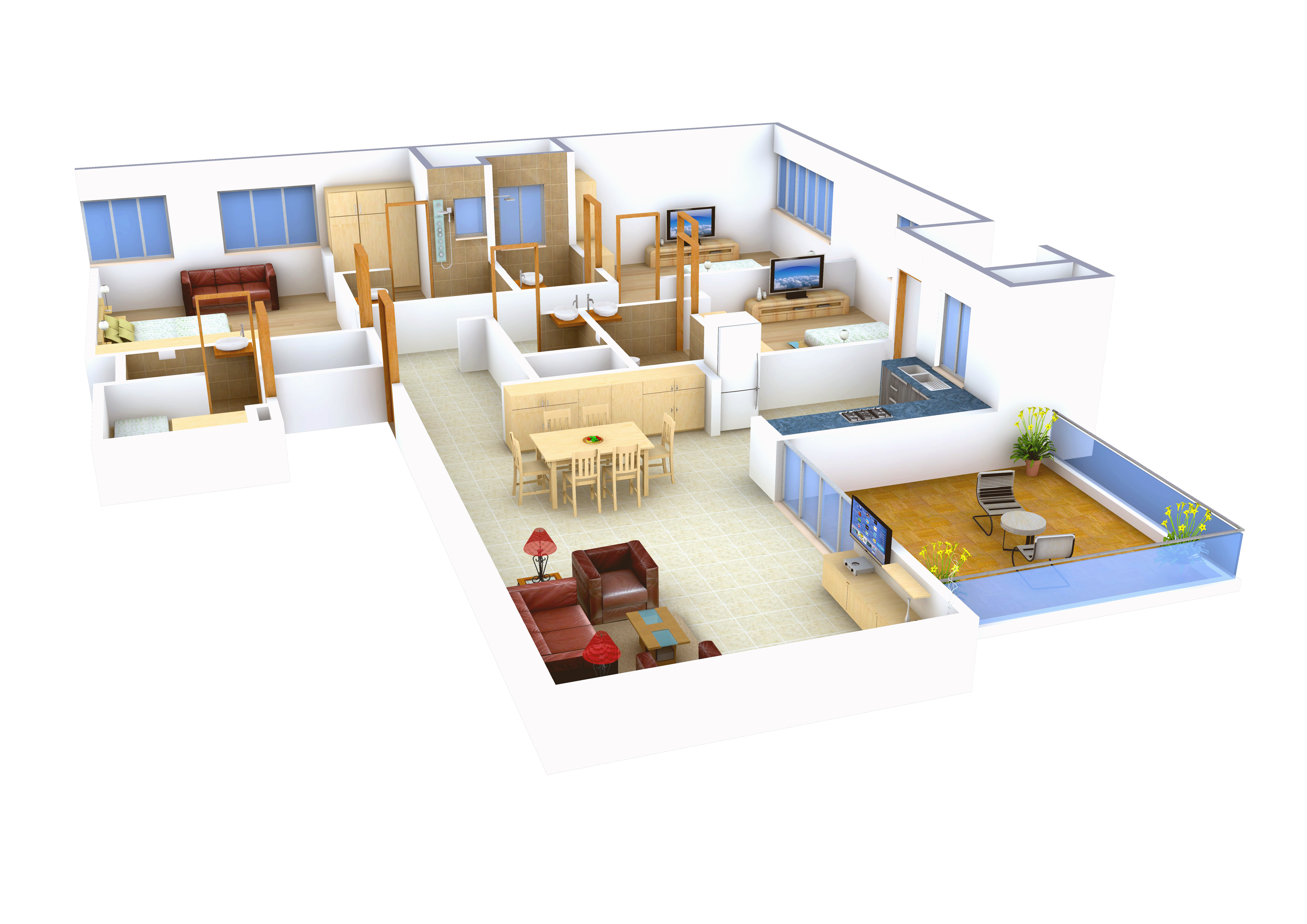 3DFloorPlan of Marvel Sufalam