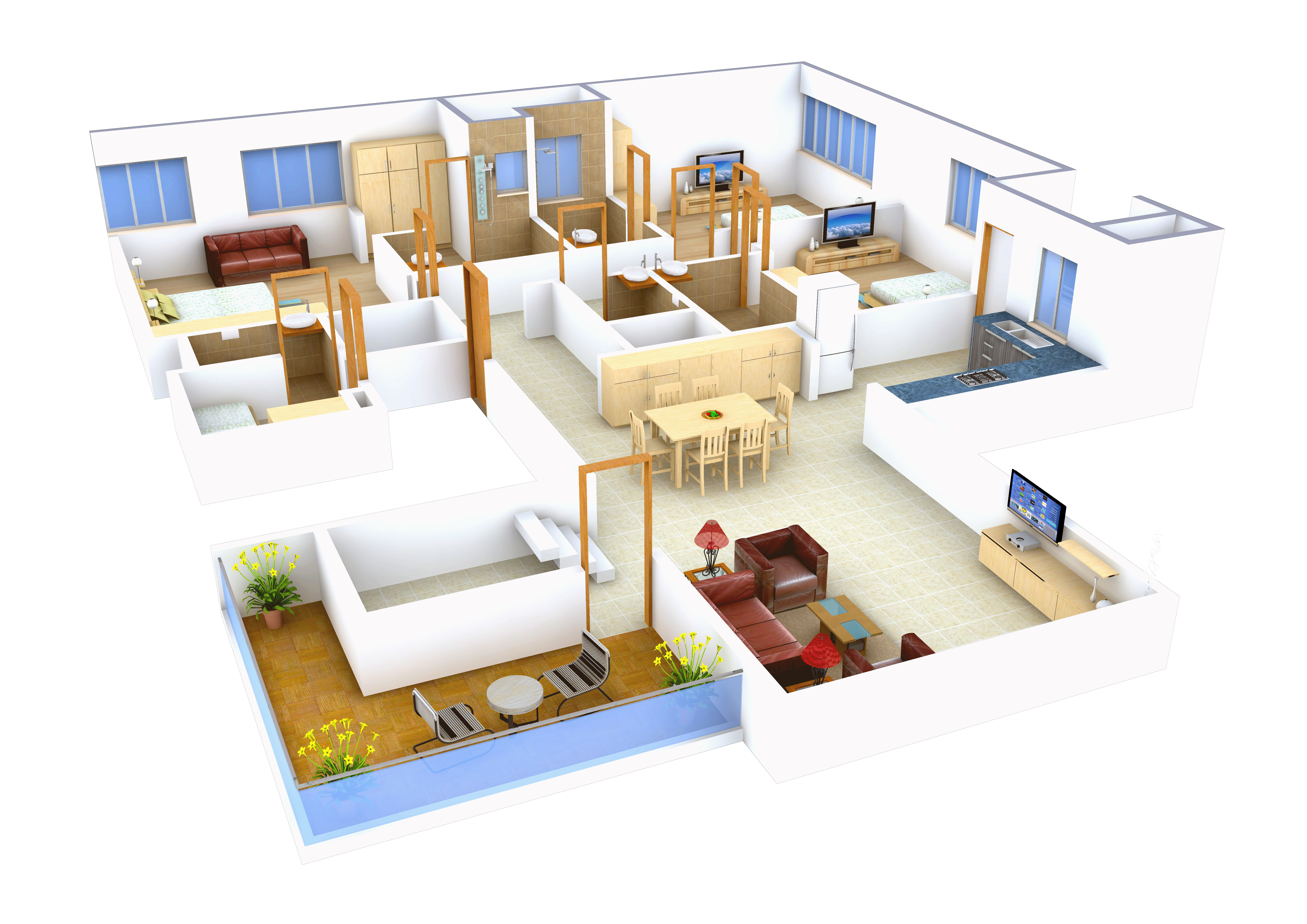 3DFloorPlan of Marvel Sufalam
