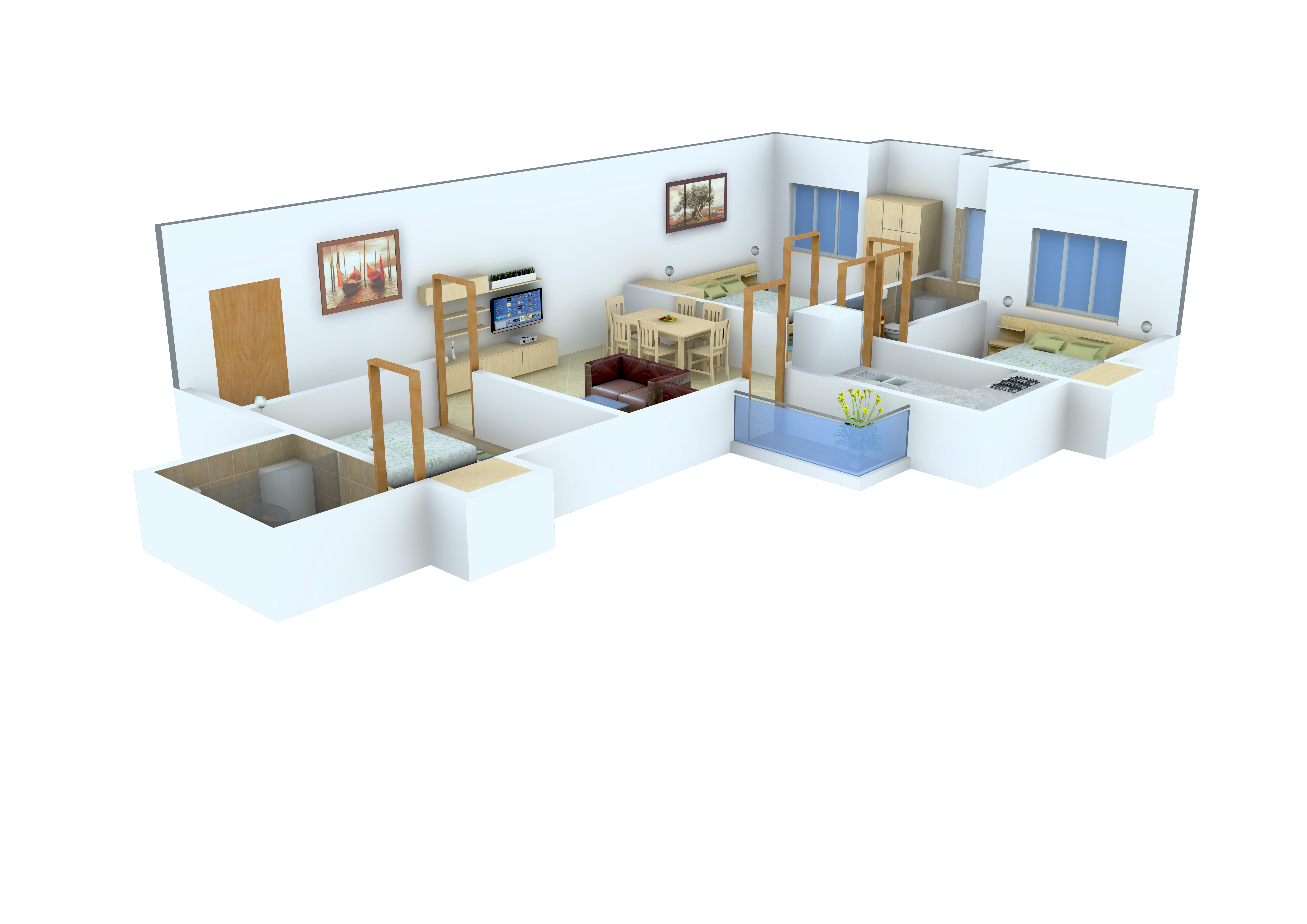 3DFloorPlan of Isha Greens