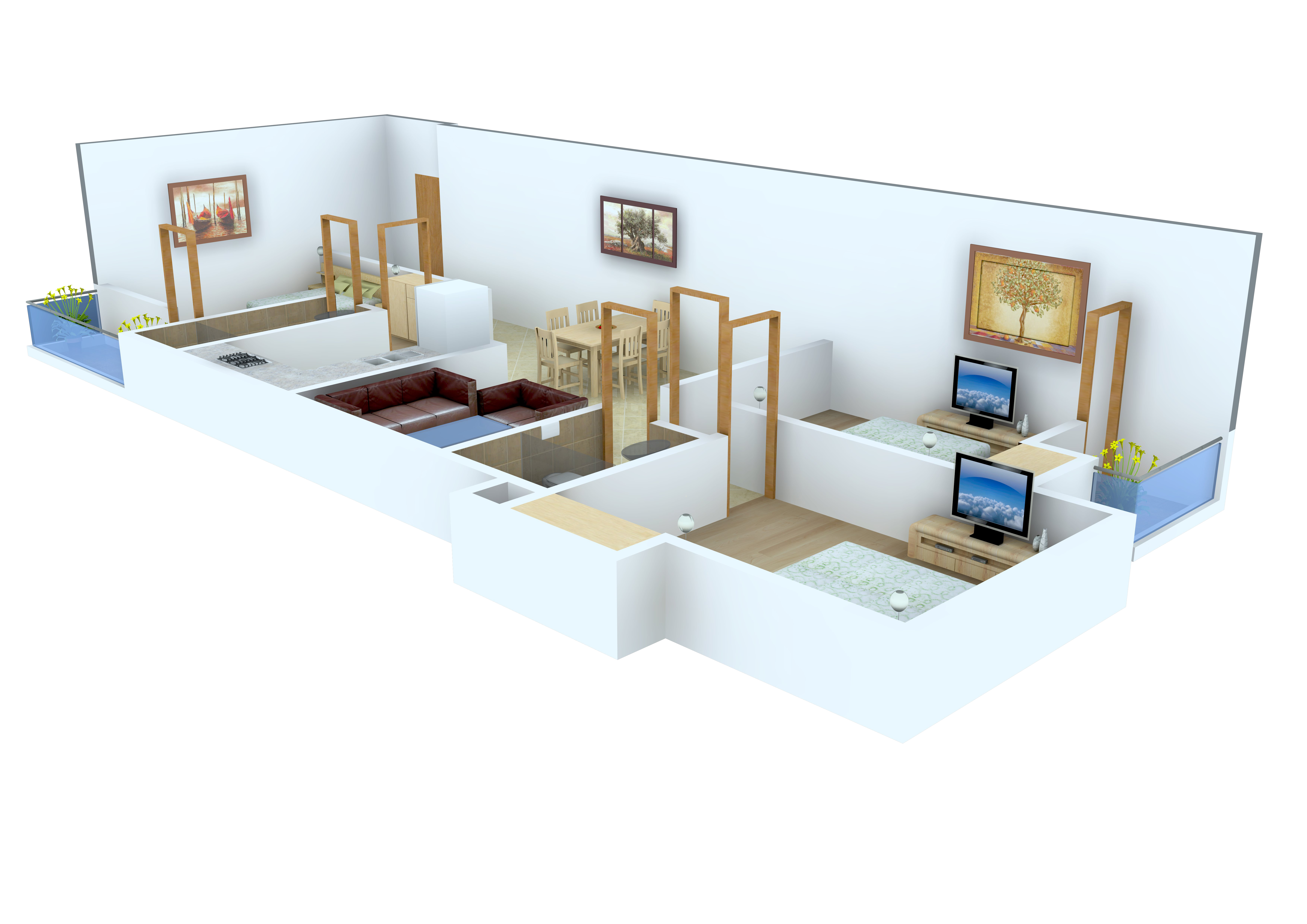 3DFloorPlan of Isha Greens