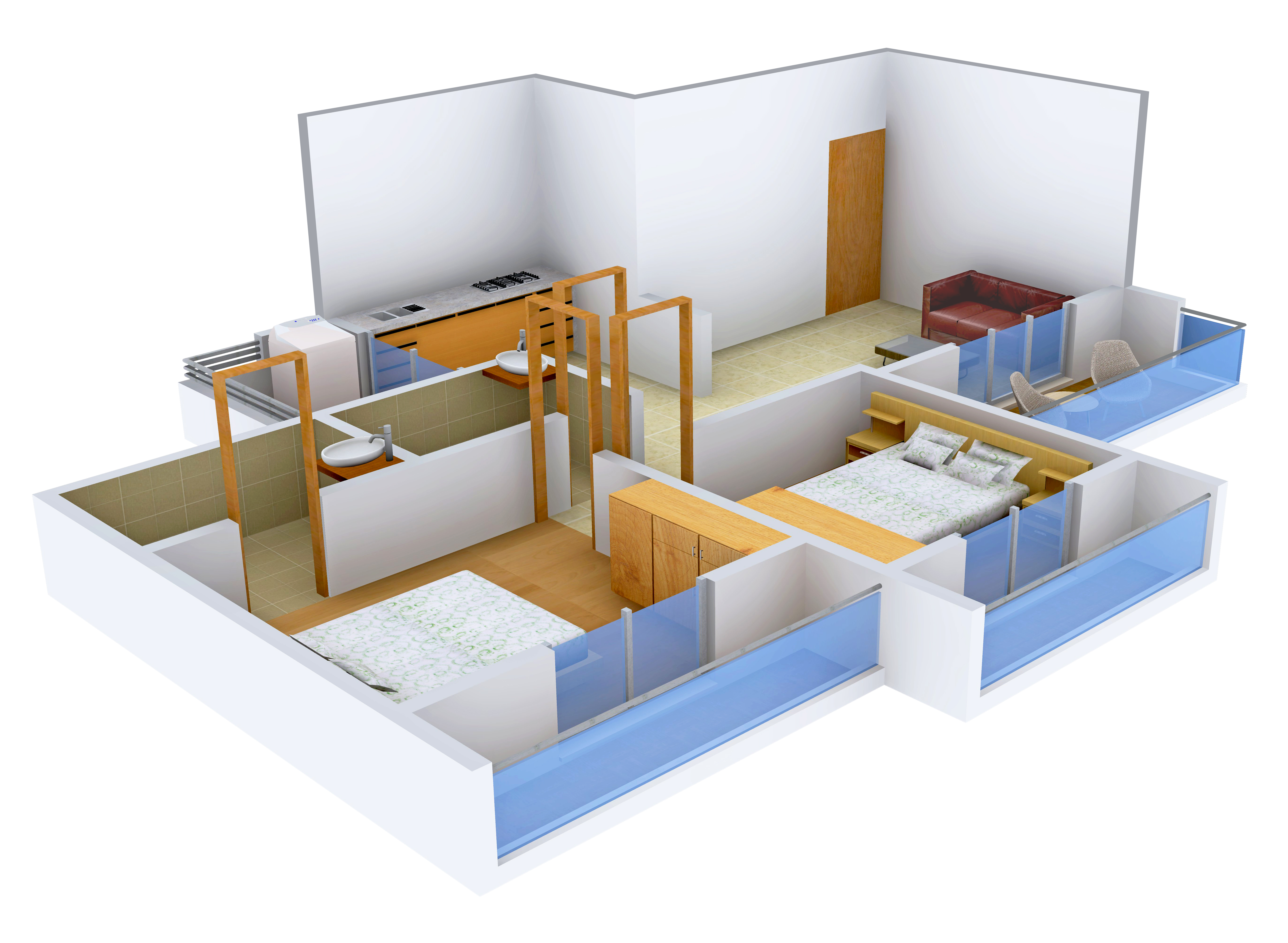 3DFloorPlan of Shree Salgem