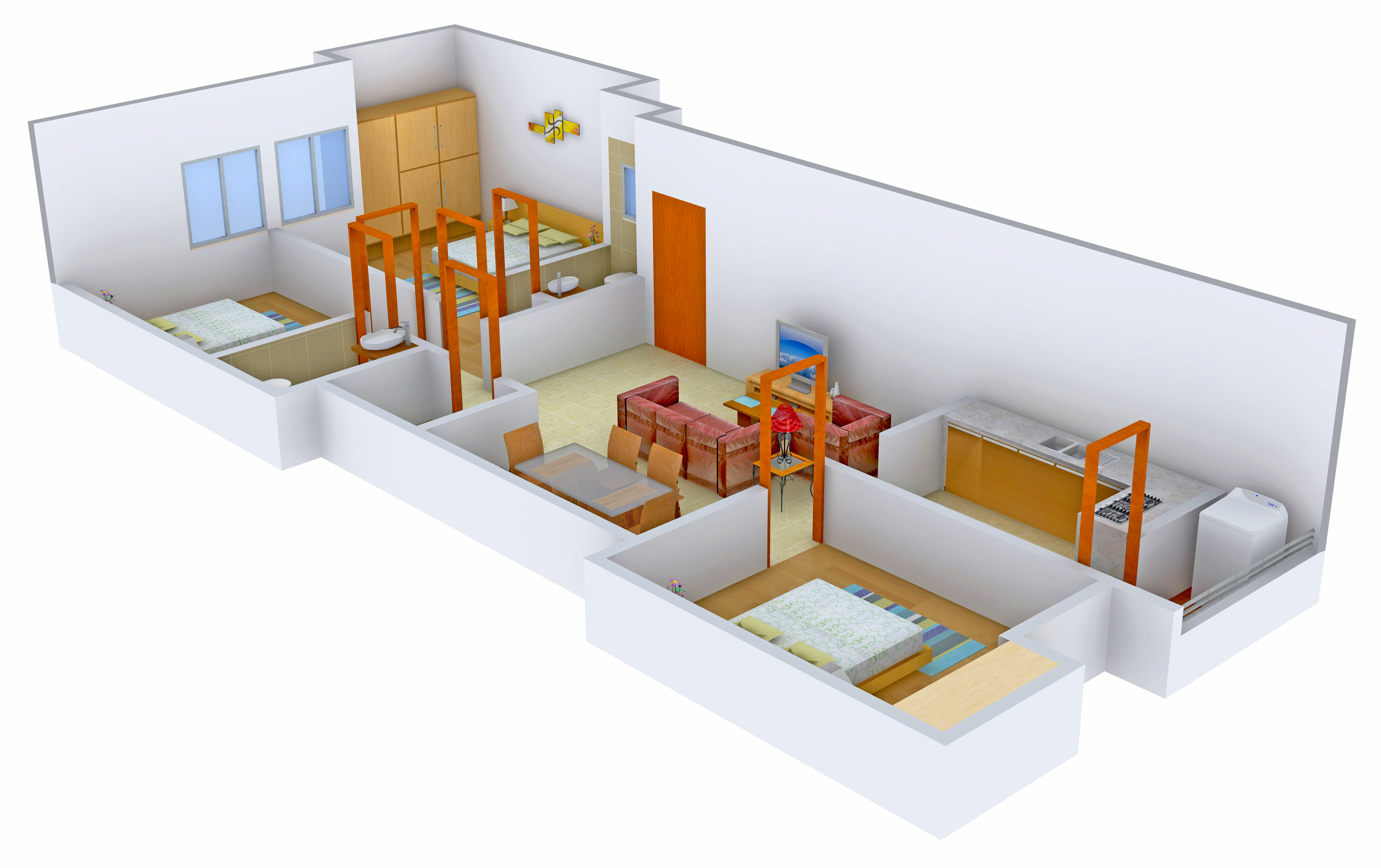 3DFloorPlan of SRM Krishna