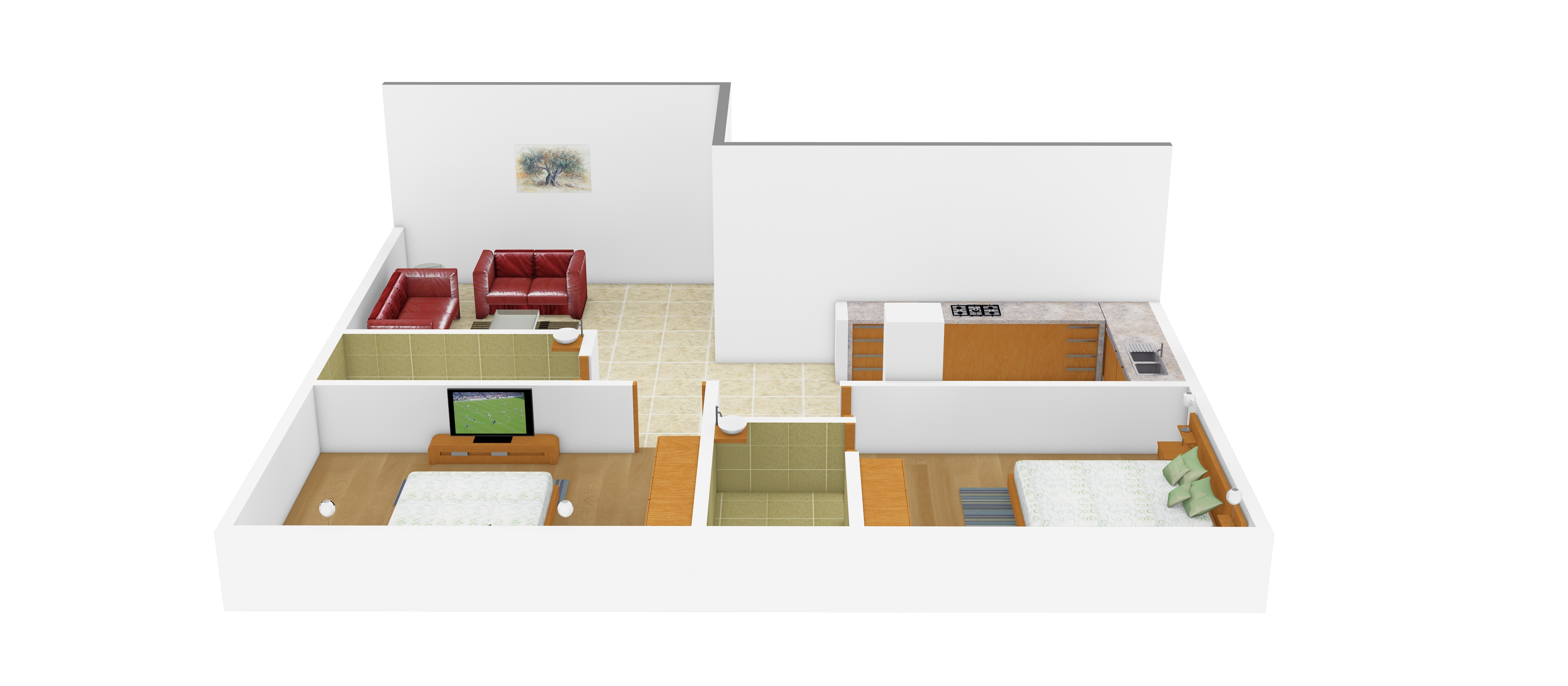 3DFloorPlan of Rajni Saathvika