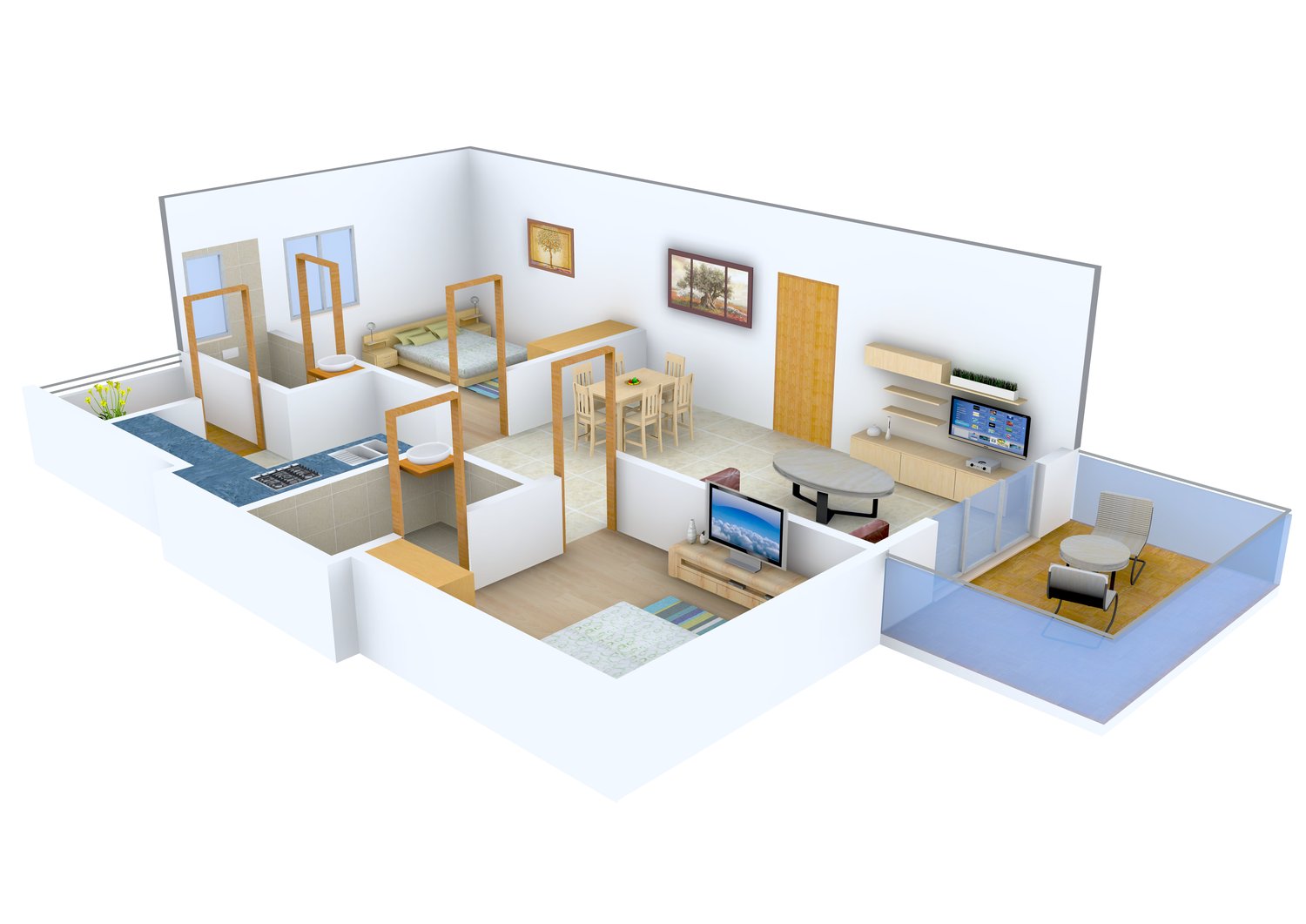 3DFloorPlan of Midtown Rhythm