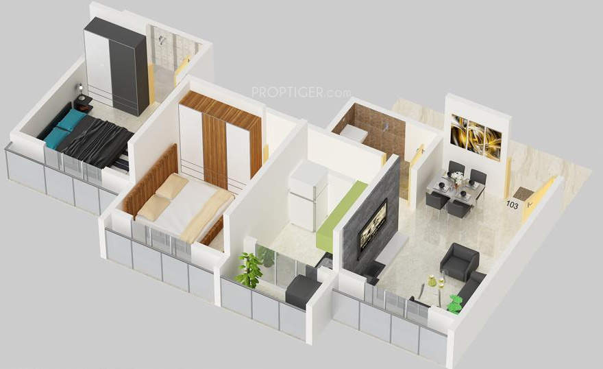 3DFloorPlan of Beauty Landmark