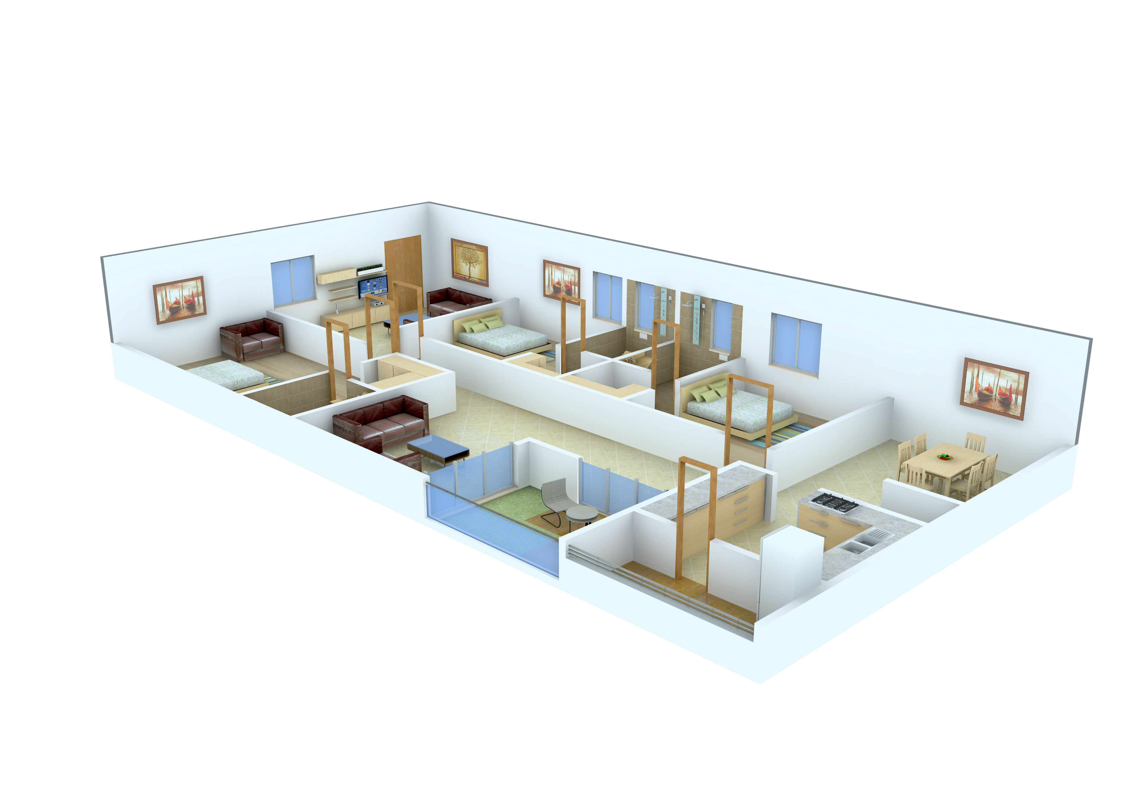 3DFloorPlan of Lotus Roldana