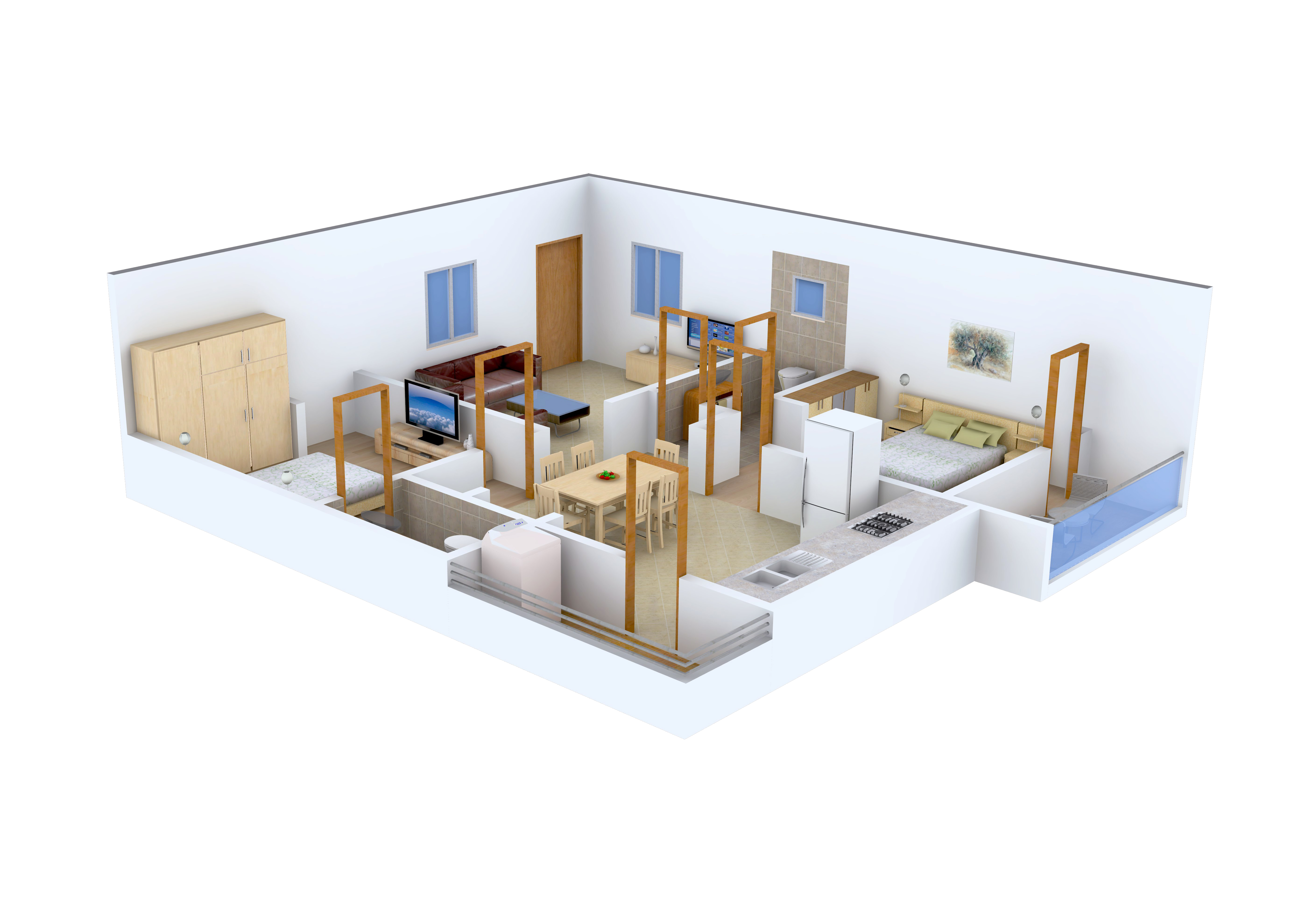 3DFloorPlan of Infocity Majestic
