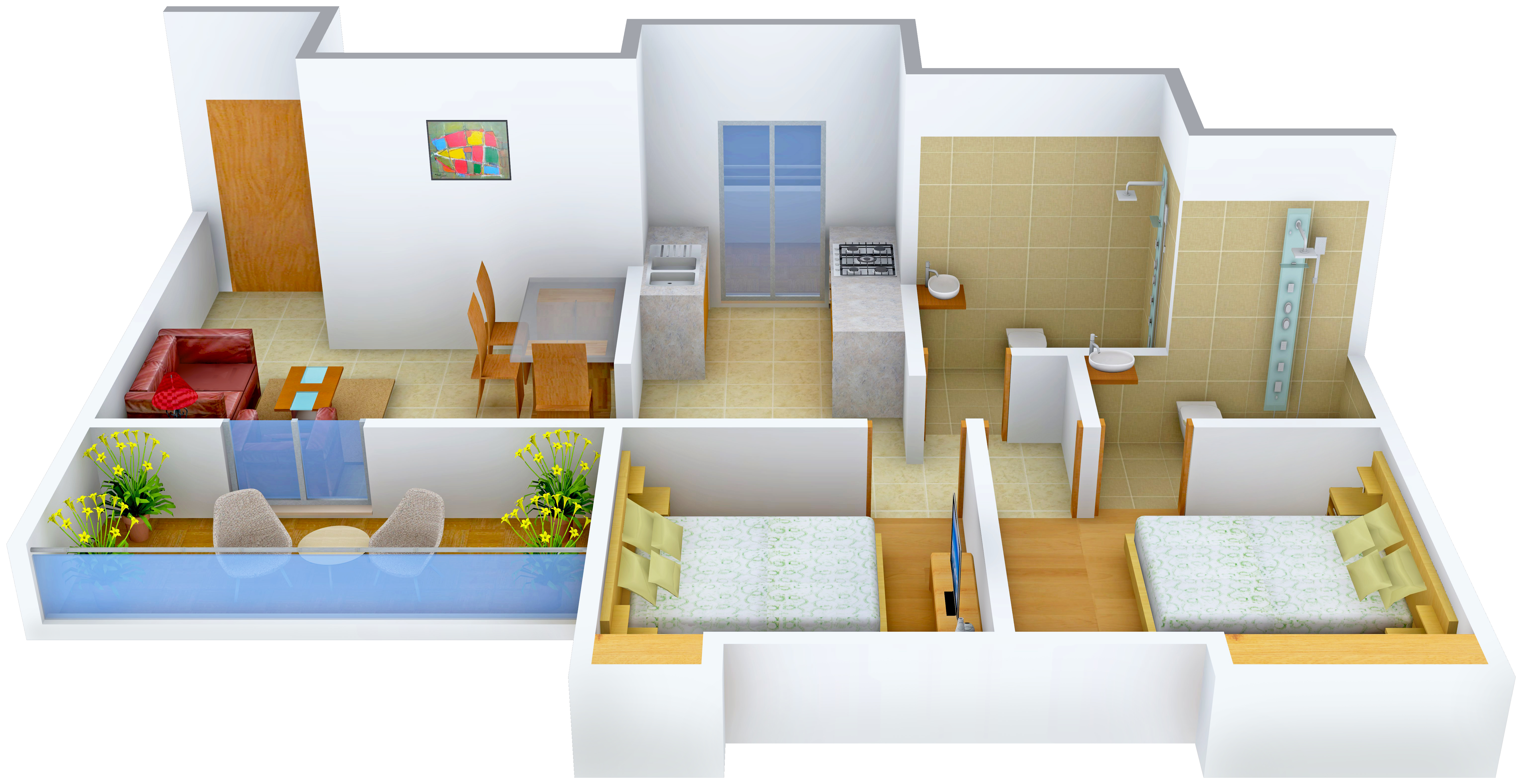 3DFloorPlan of Satyam Florence