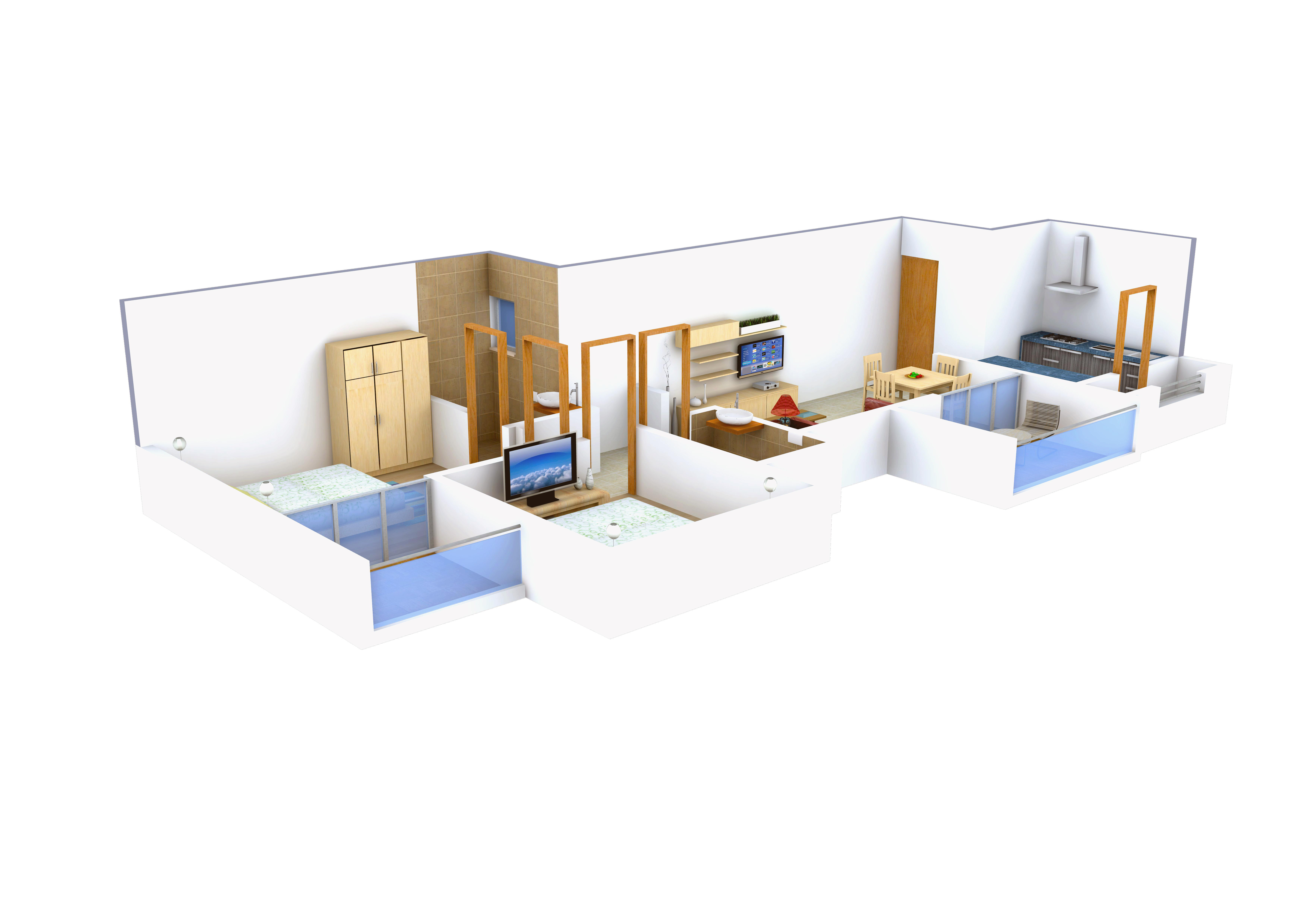 3DFloorPlan of Chandrarang Kalpvruksha
