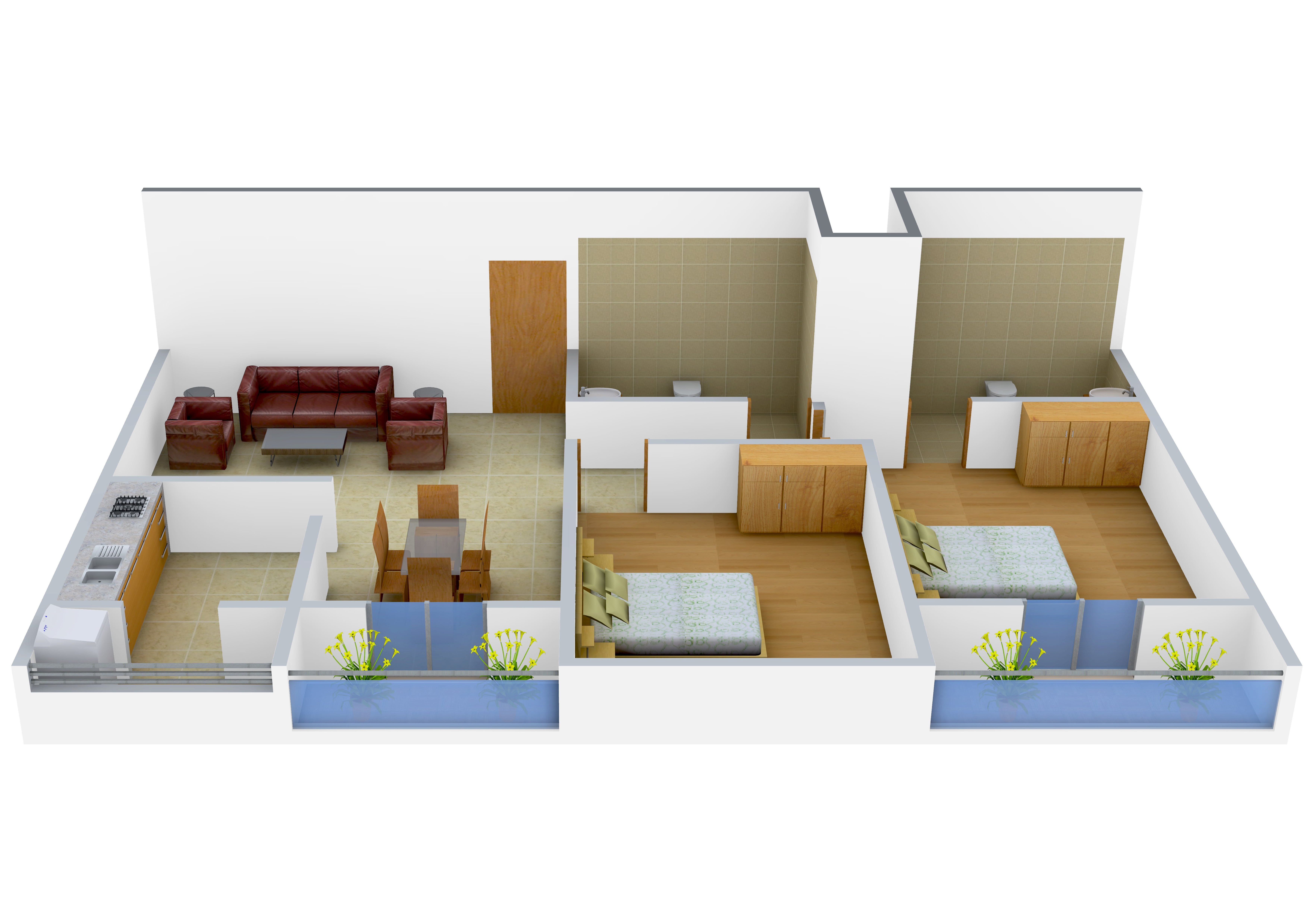 3DFloorPlan of Elegant Elegance