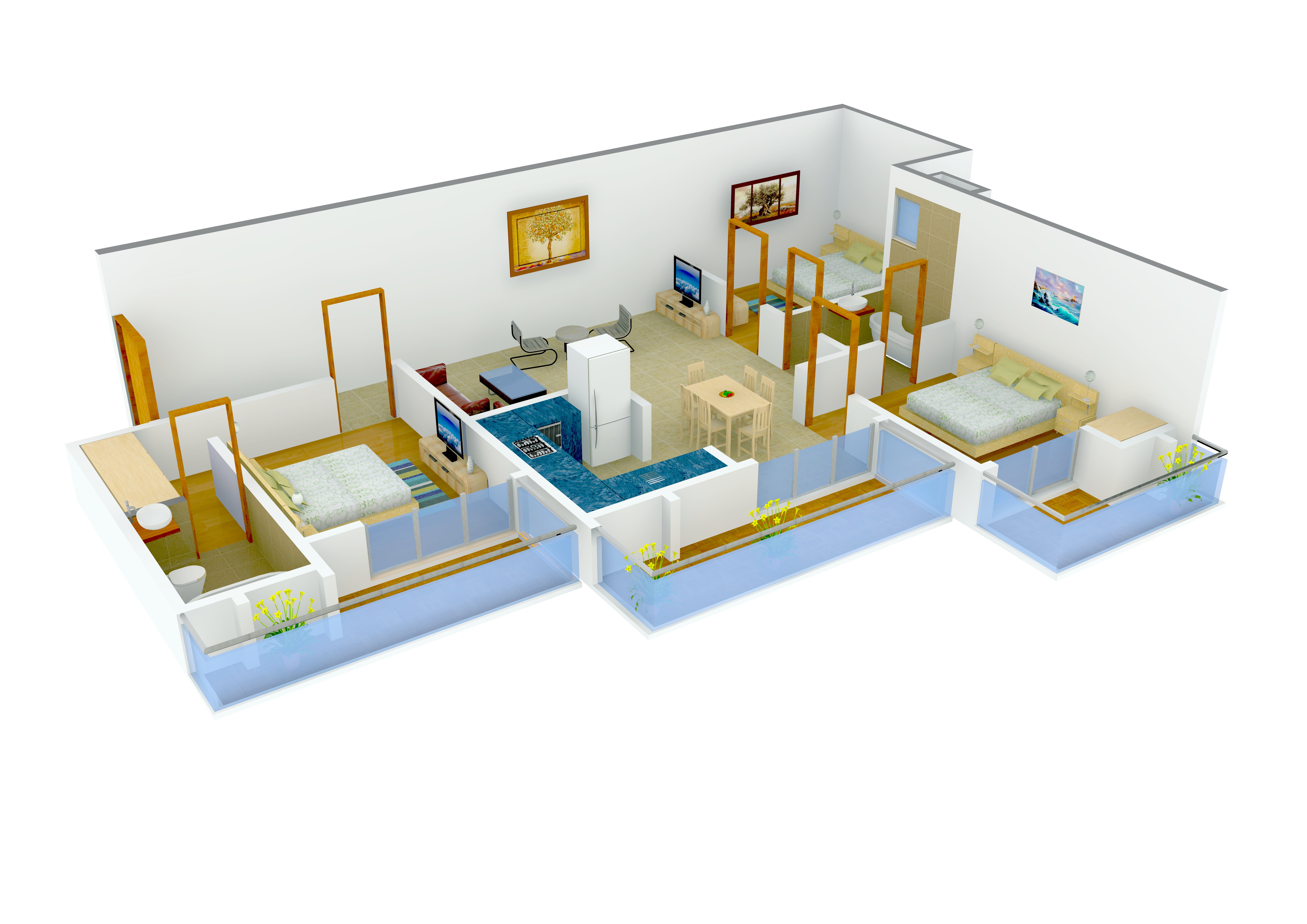 3DFloorPlan of Land Craft River Heights