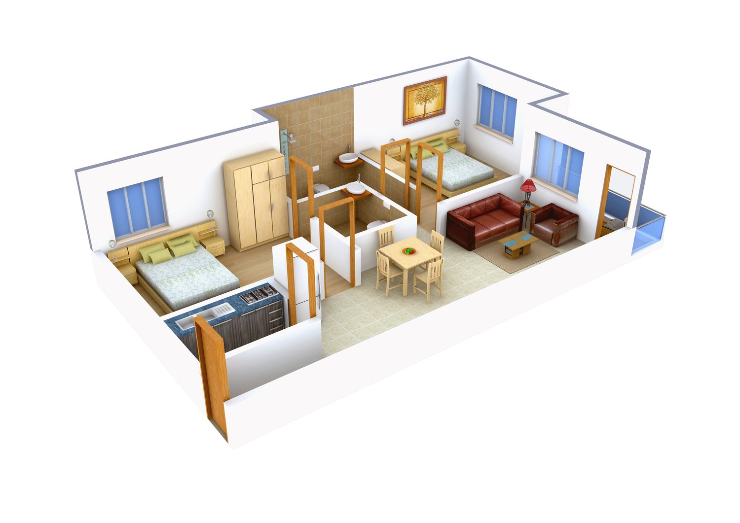 3DFloorPlan of VAC Residency