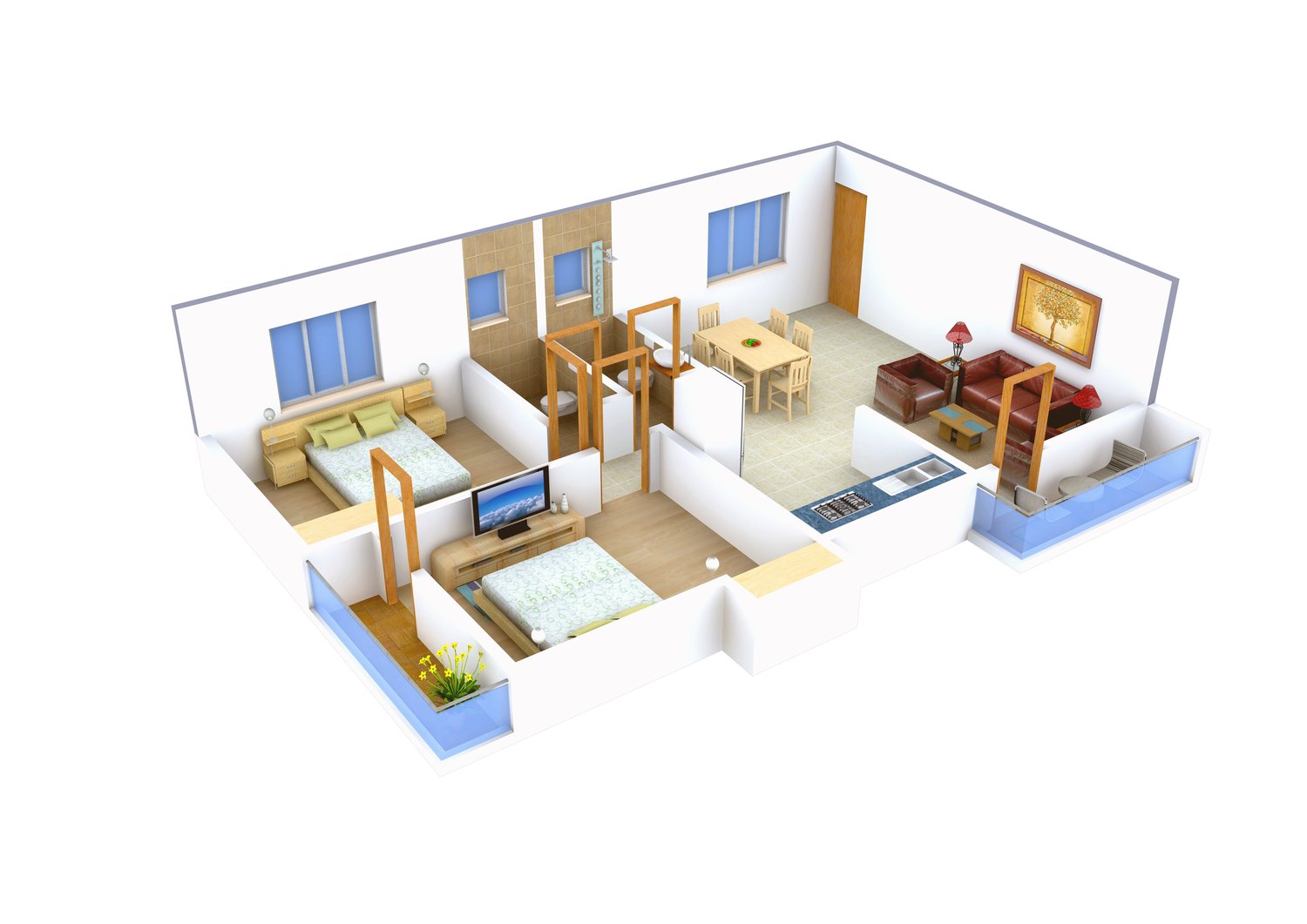 3DFloorPlan of VAC Residency