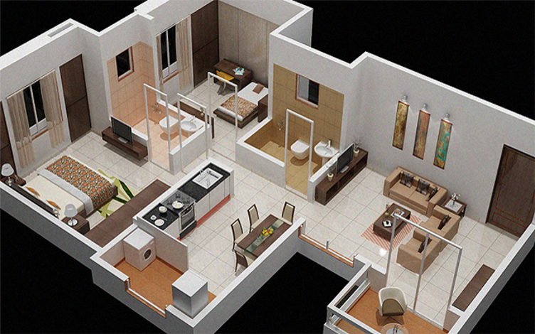 3DFloorPlan of Sree Aspiria