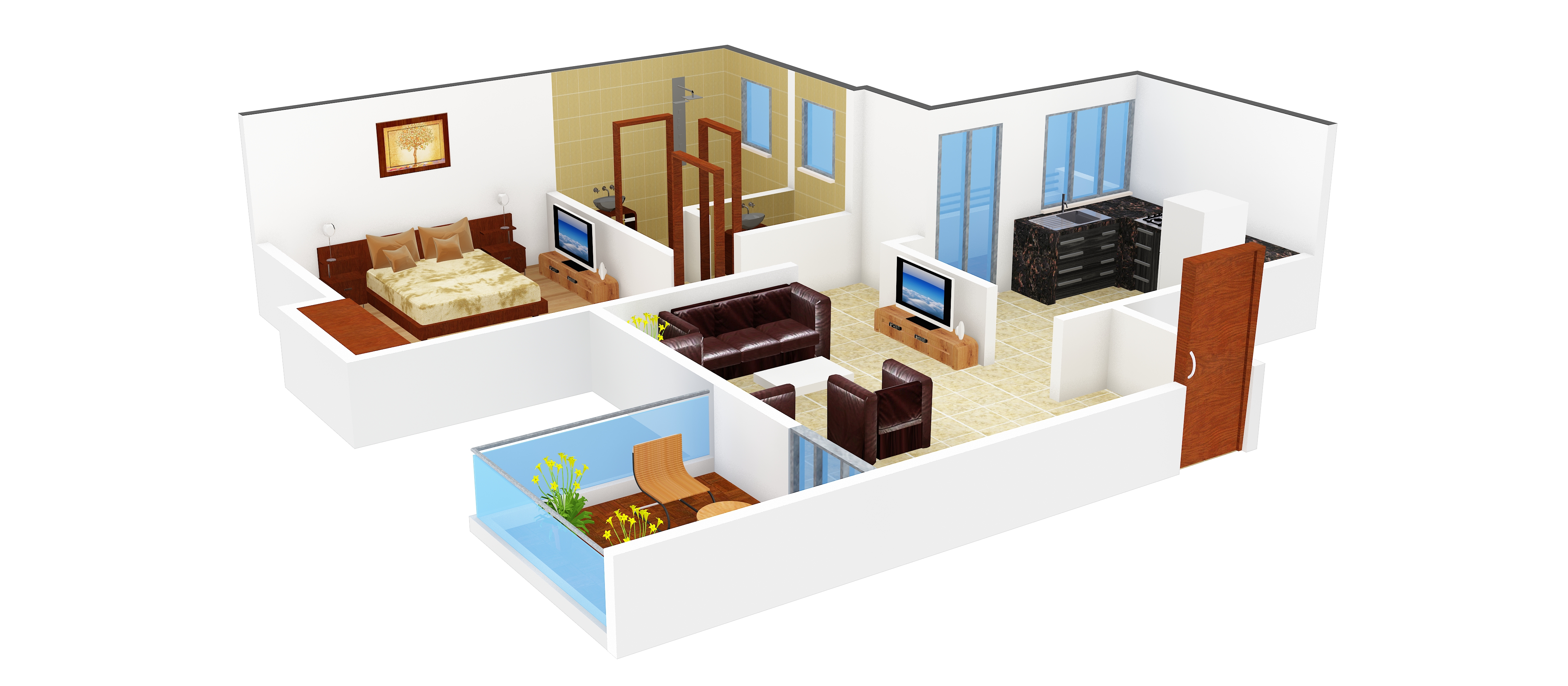 3DFloorPlan of Sancheti Belcastel