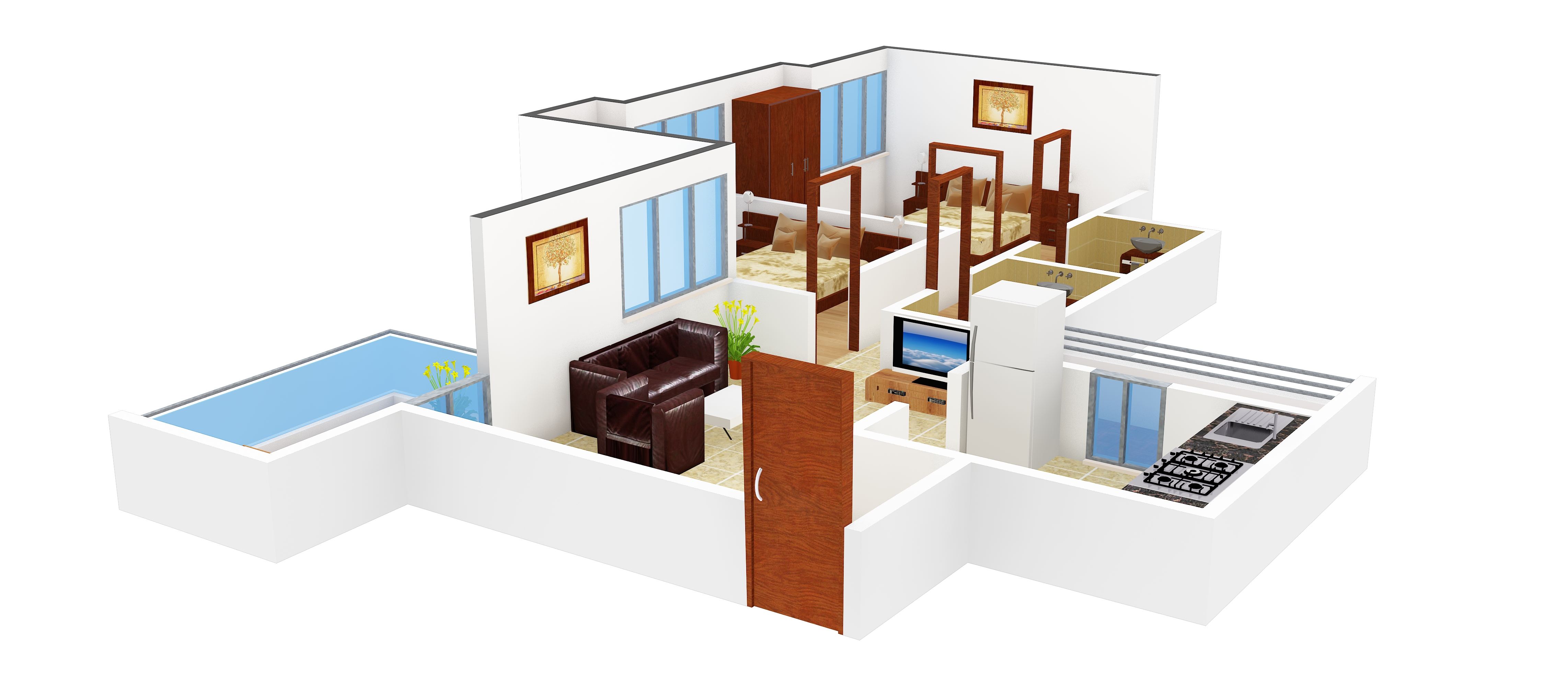 3DFloorPlan of Sancheti Belcastel