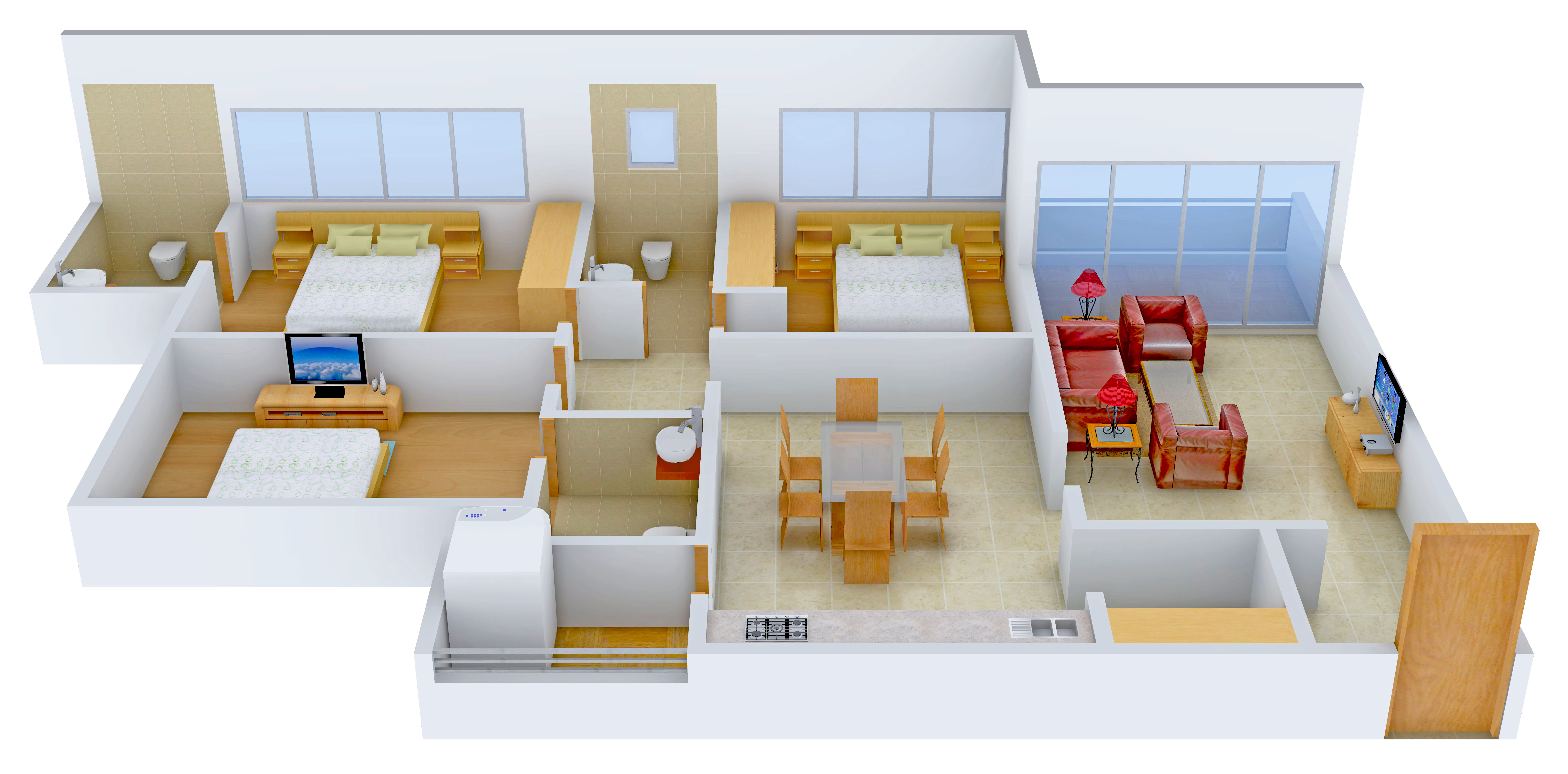 3DFloorPlan of Gala Haven