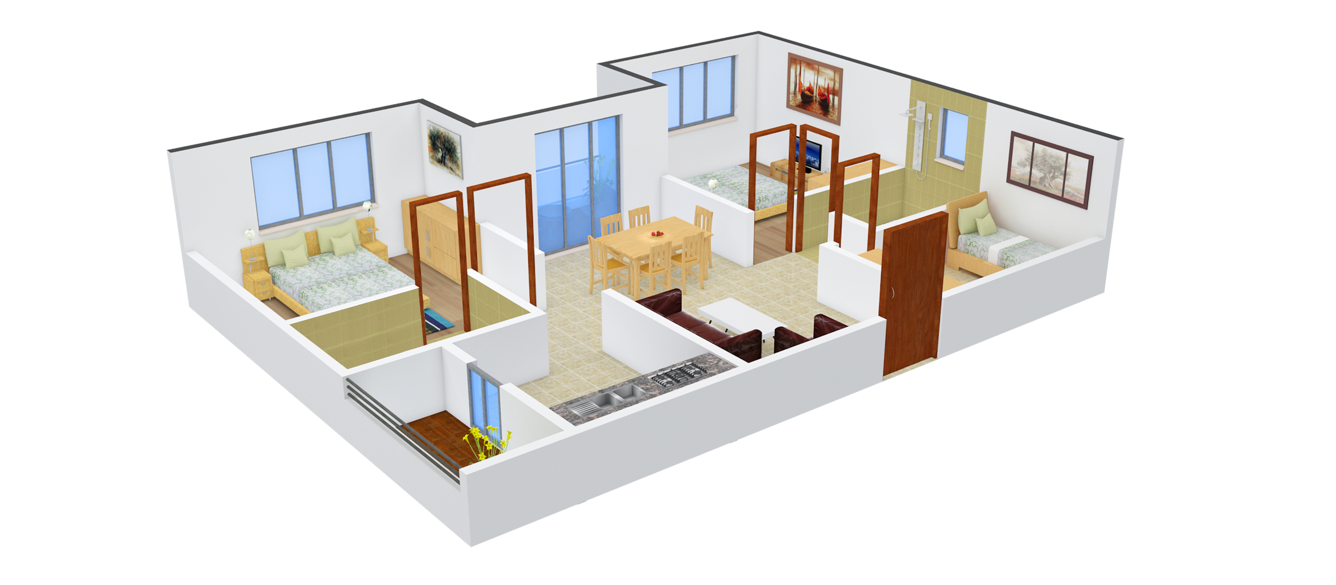 3DFloorPlan of Radiant Heritage
