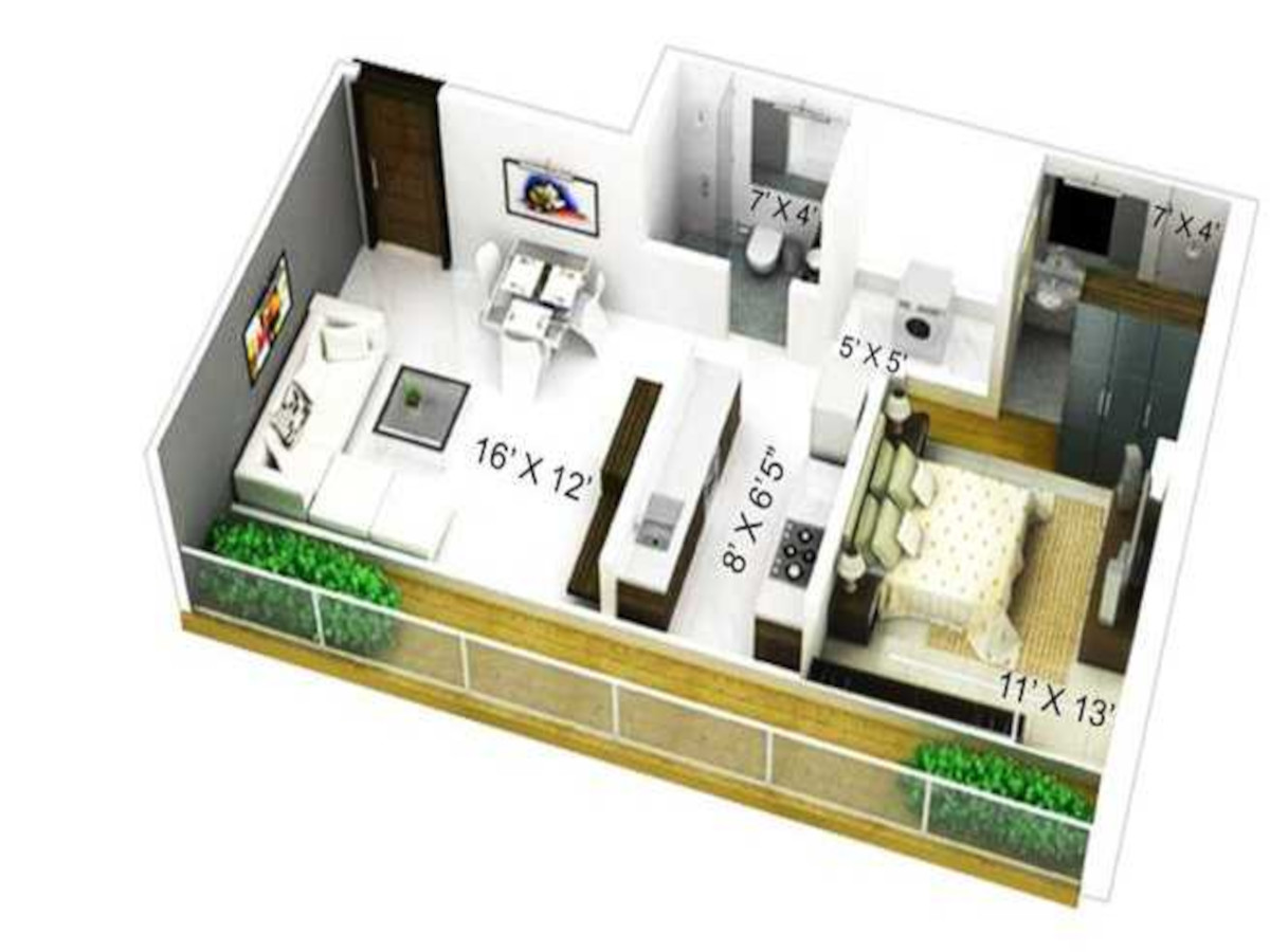 3DFloorPlan of Revanta Royal Residency