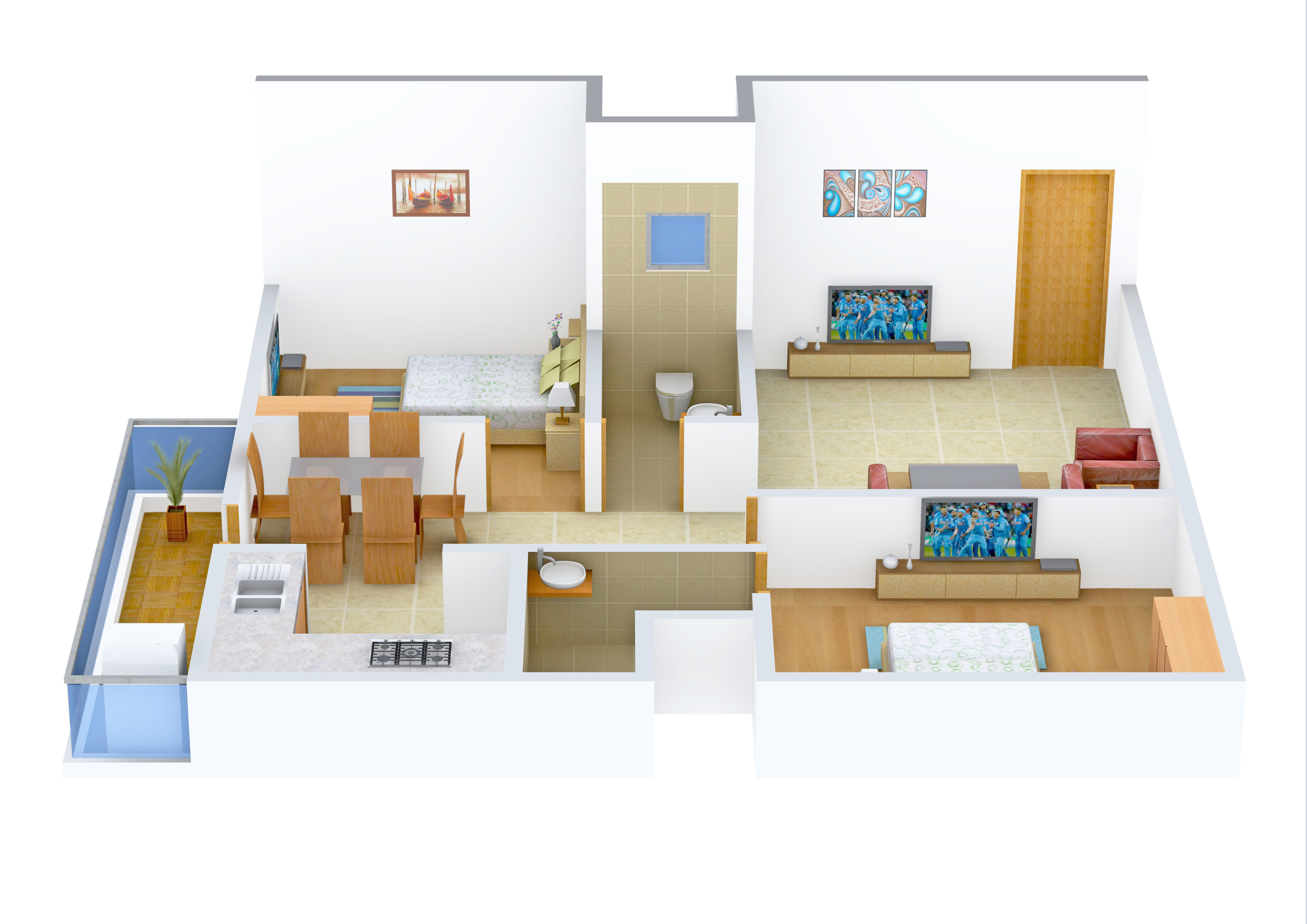 3DFloorPlan of Pruthvi Verna