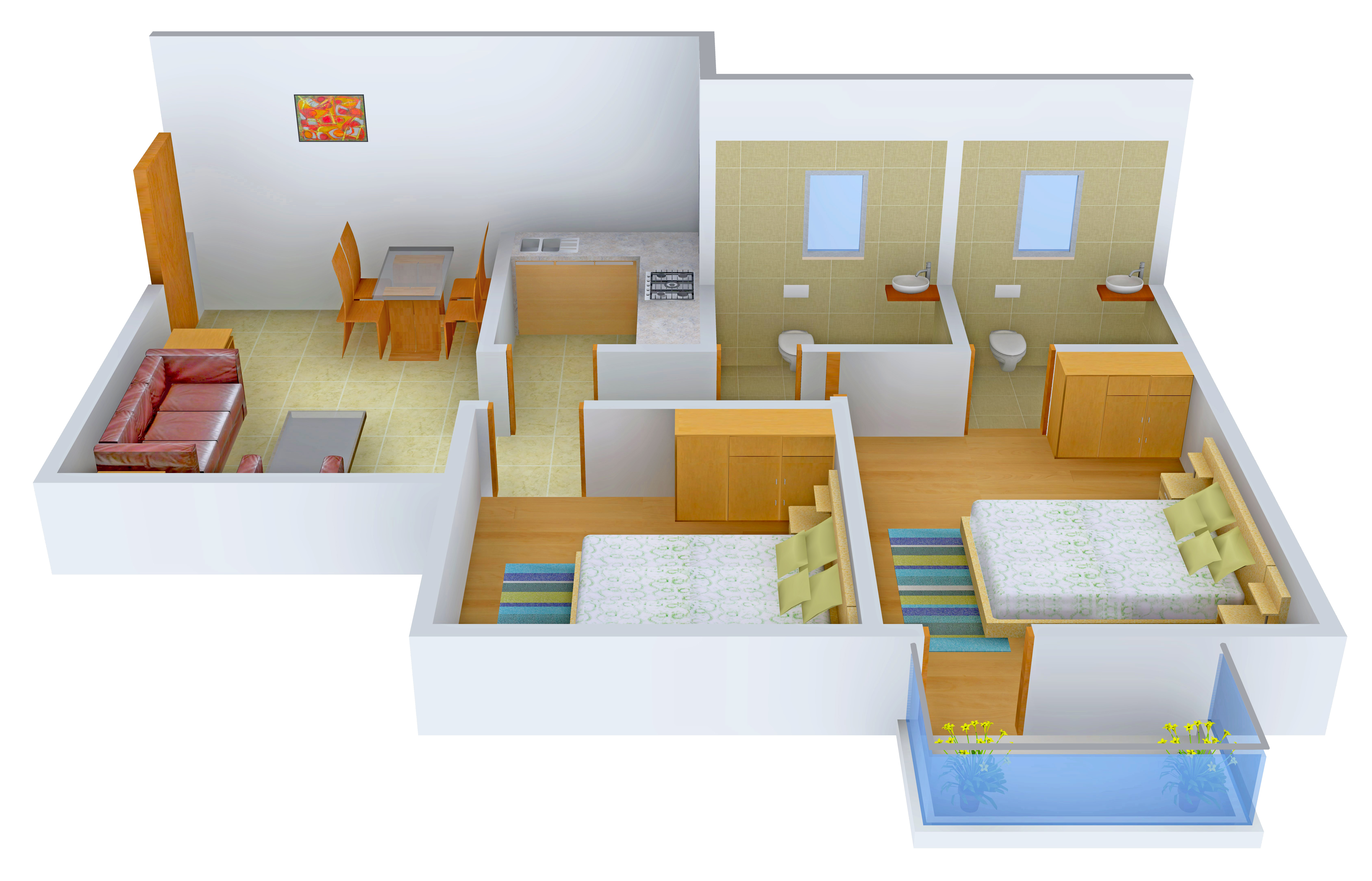 3DFloorPlan of Orchid Lavanya