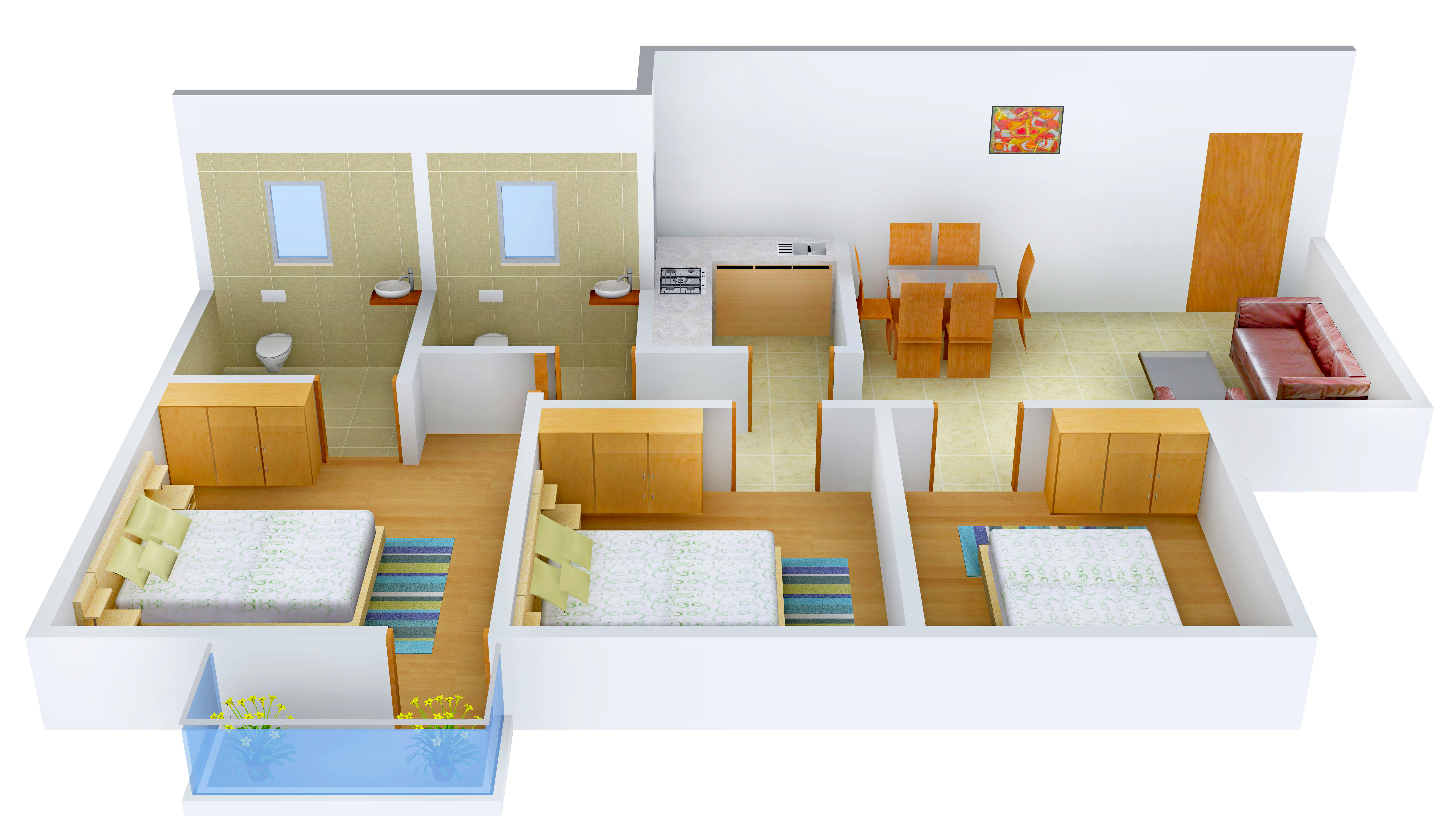 3DFloorPlan of Orchid Lavanya