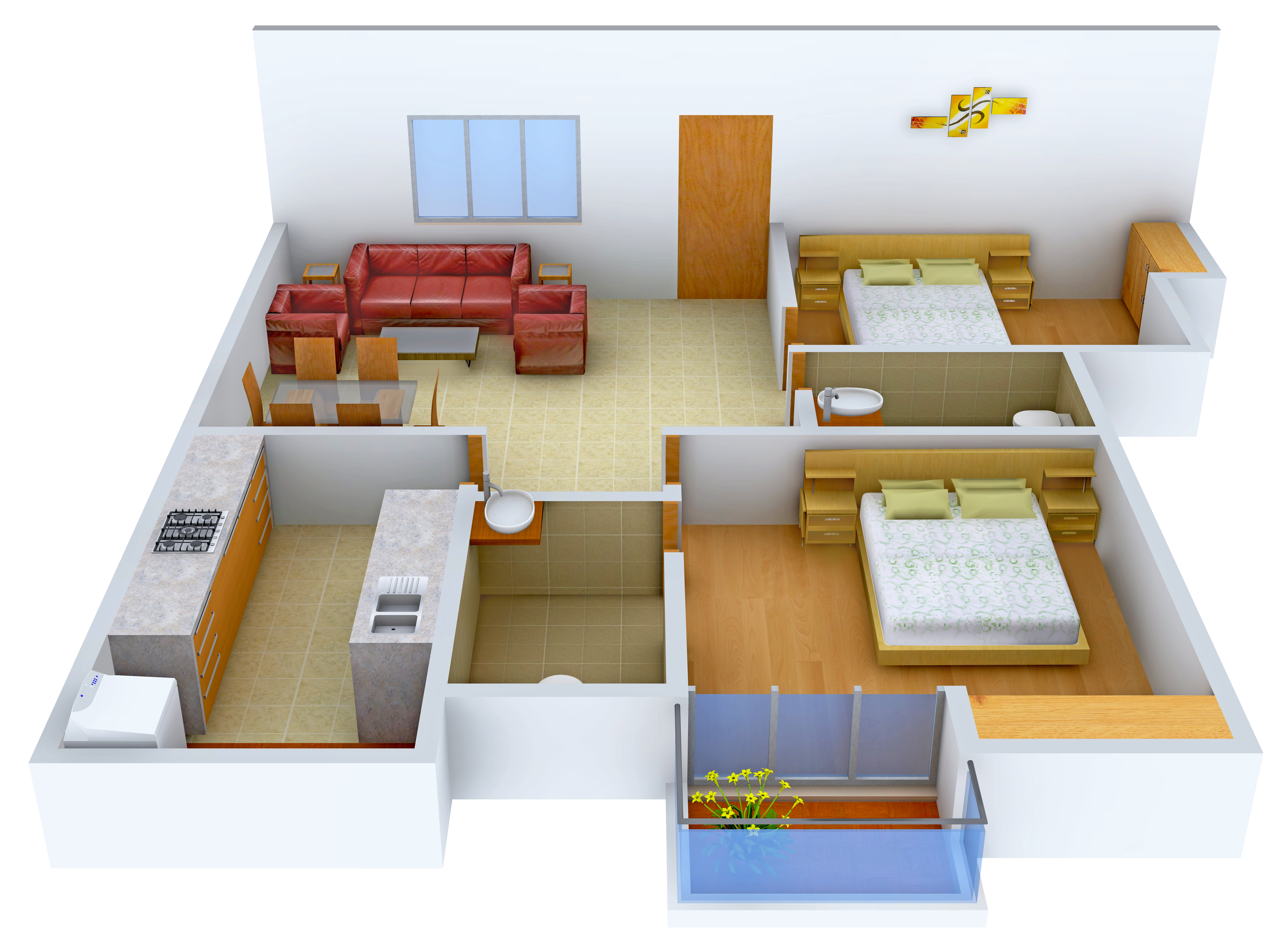 3DFloorPlan of Suvastu Princeton Meadows