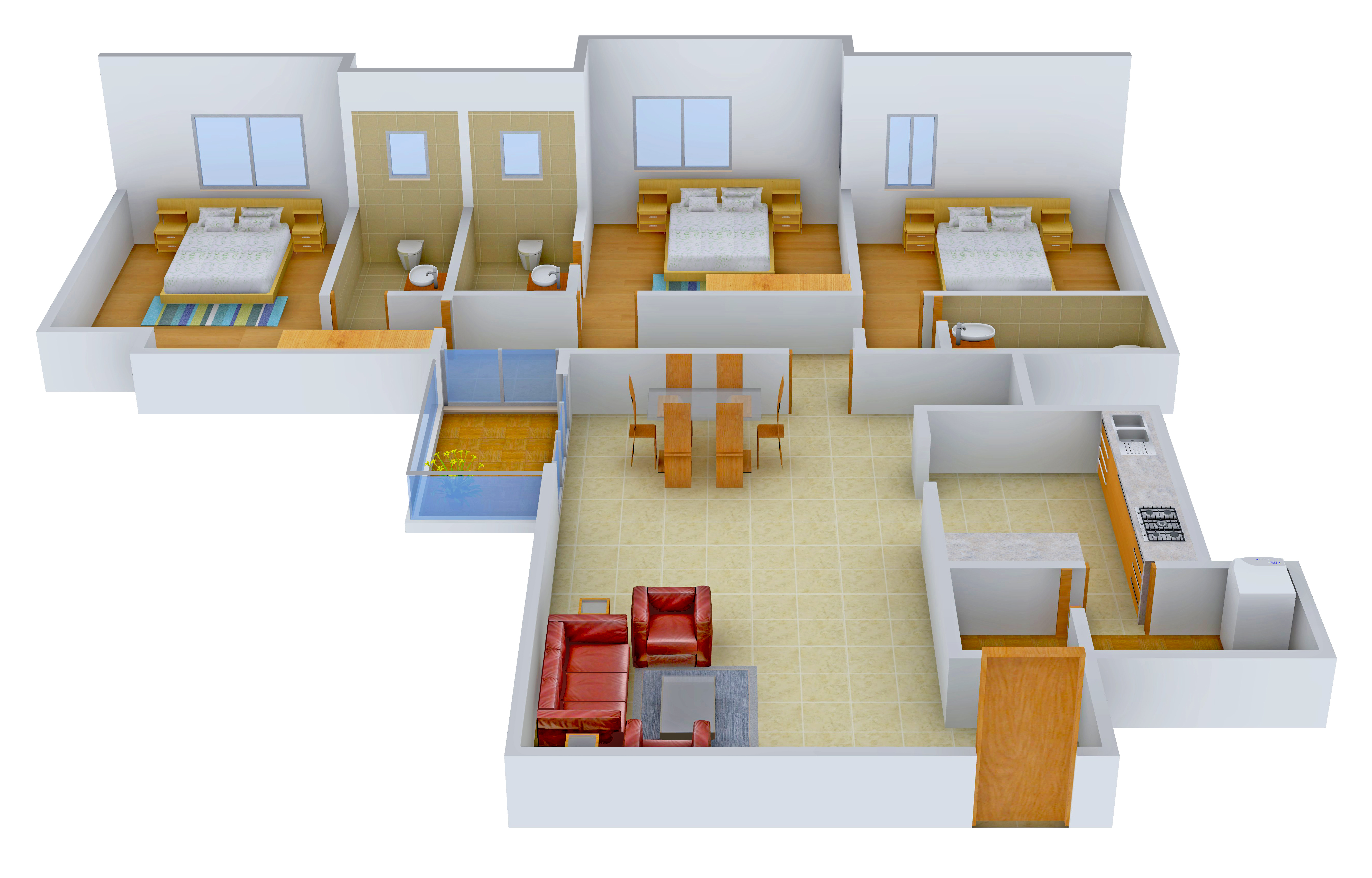 3DFloorPlan of Gala Gardenia