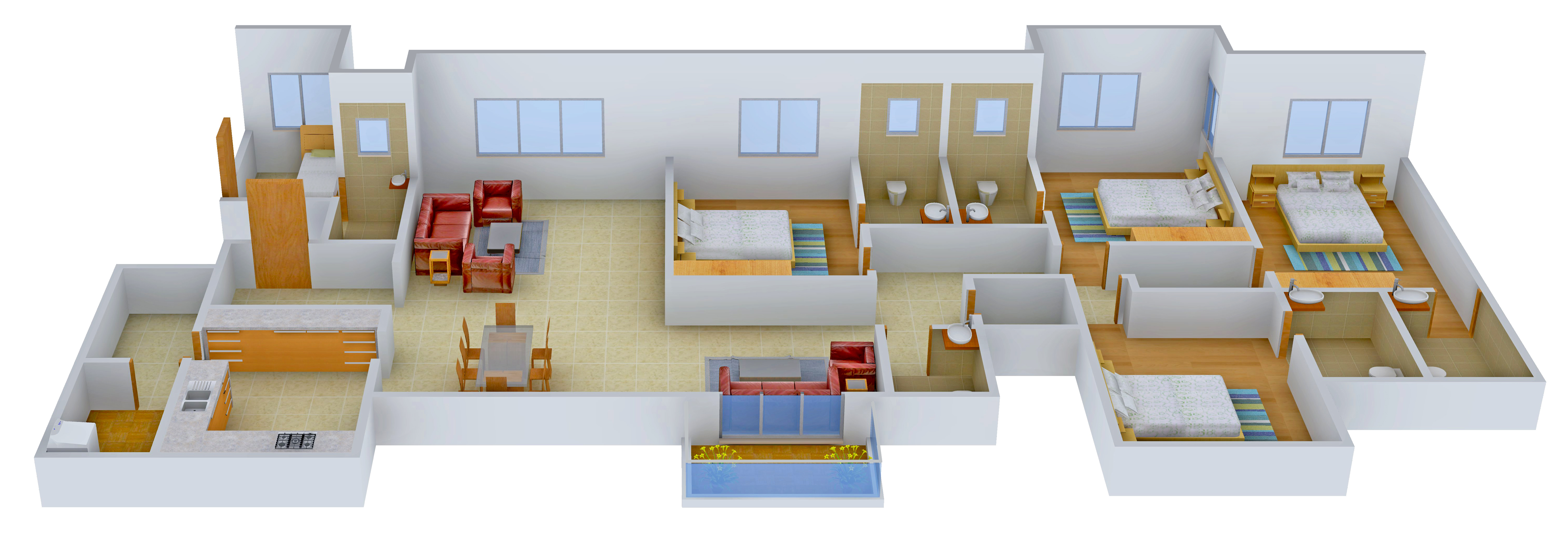 3DFloorPlan of Gala Gardenia