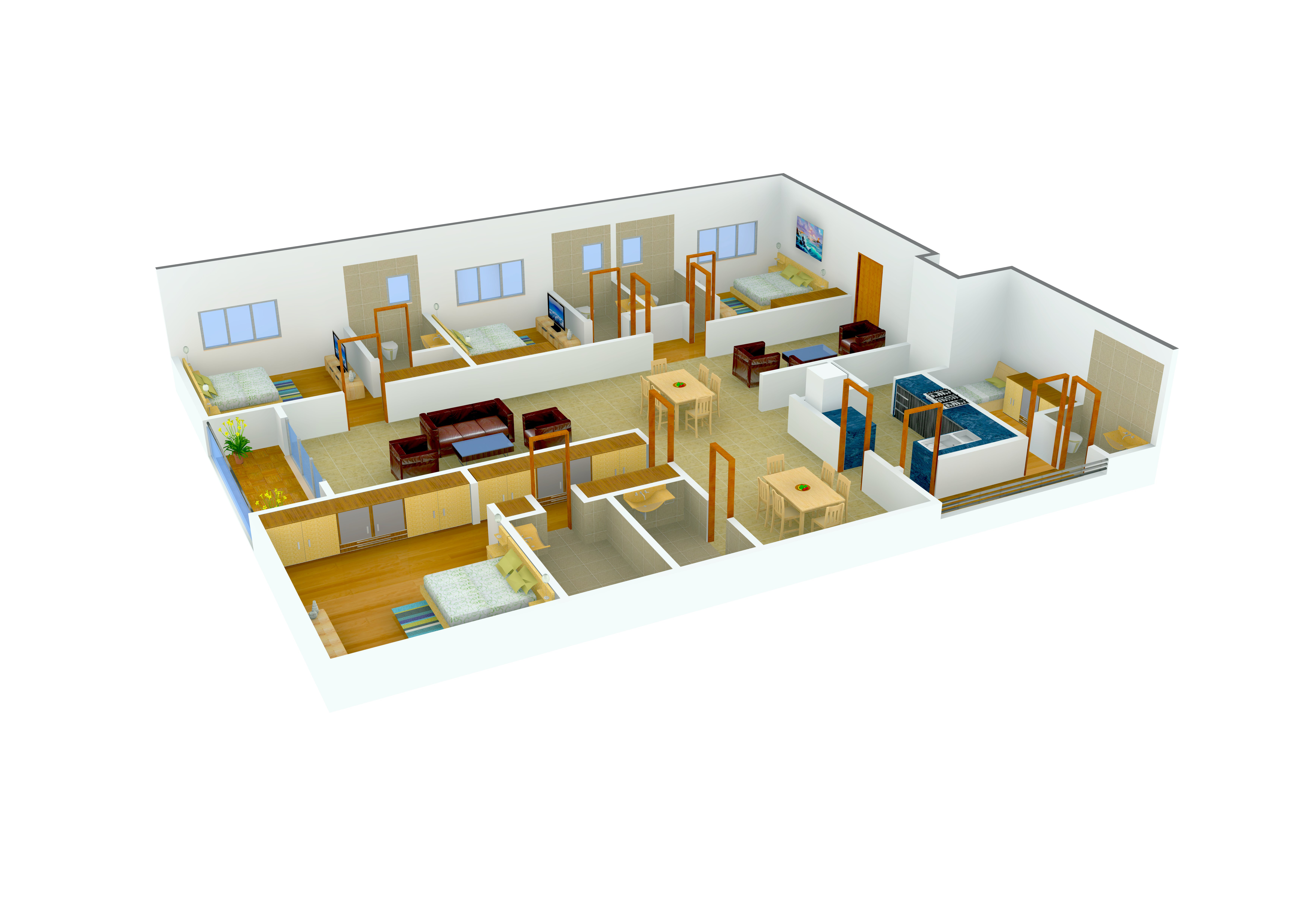 dummy Hill County Apartment