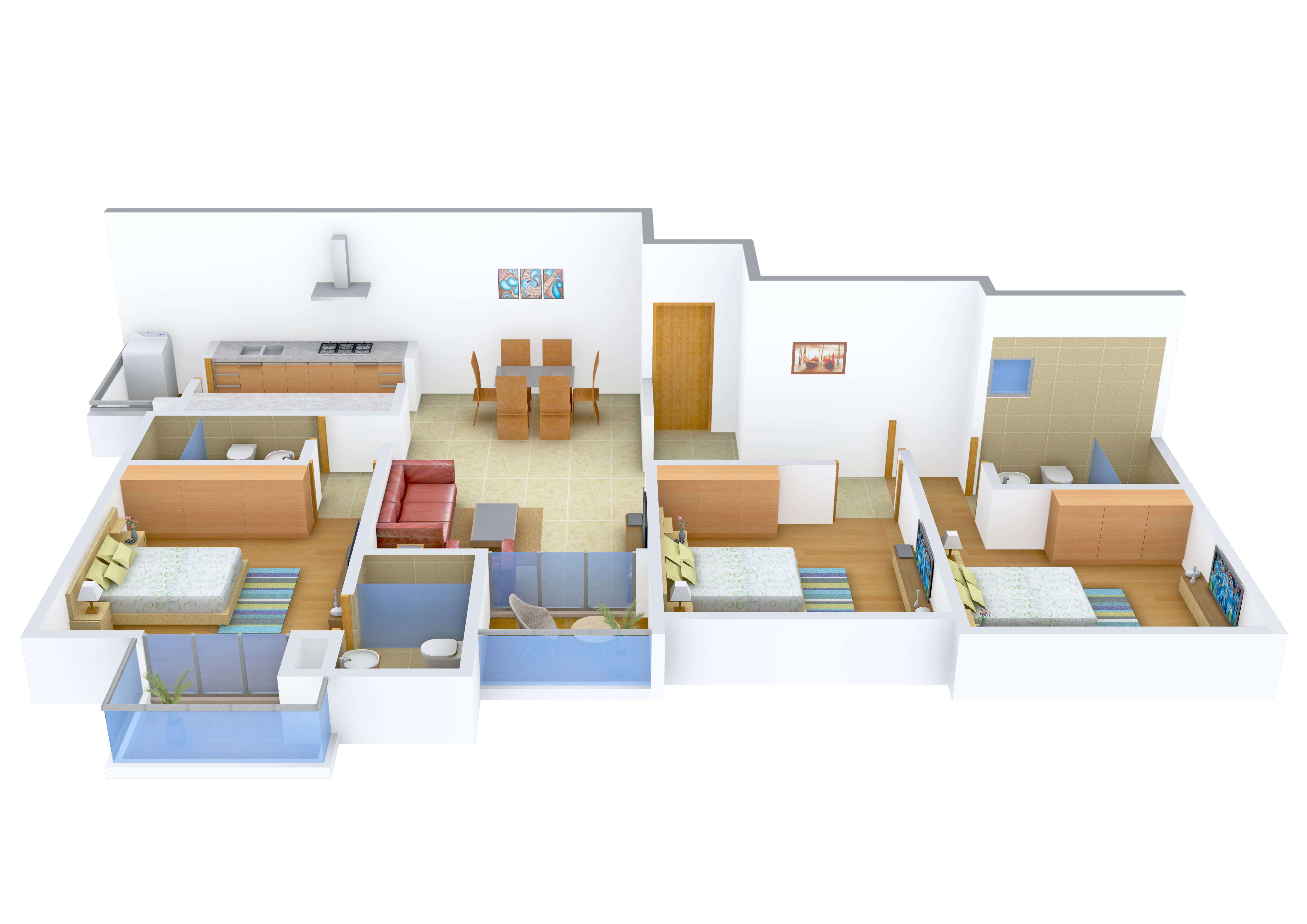 3DFloorPlan of GR Sankalpa
