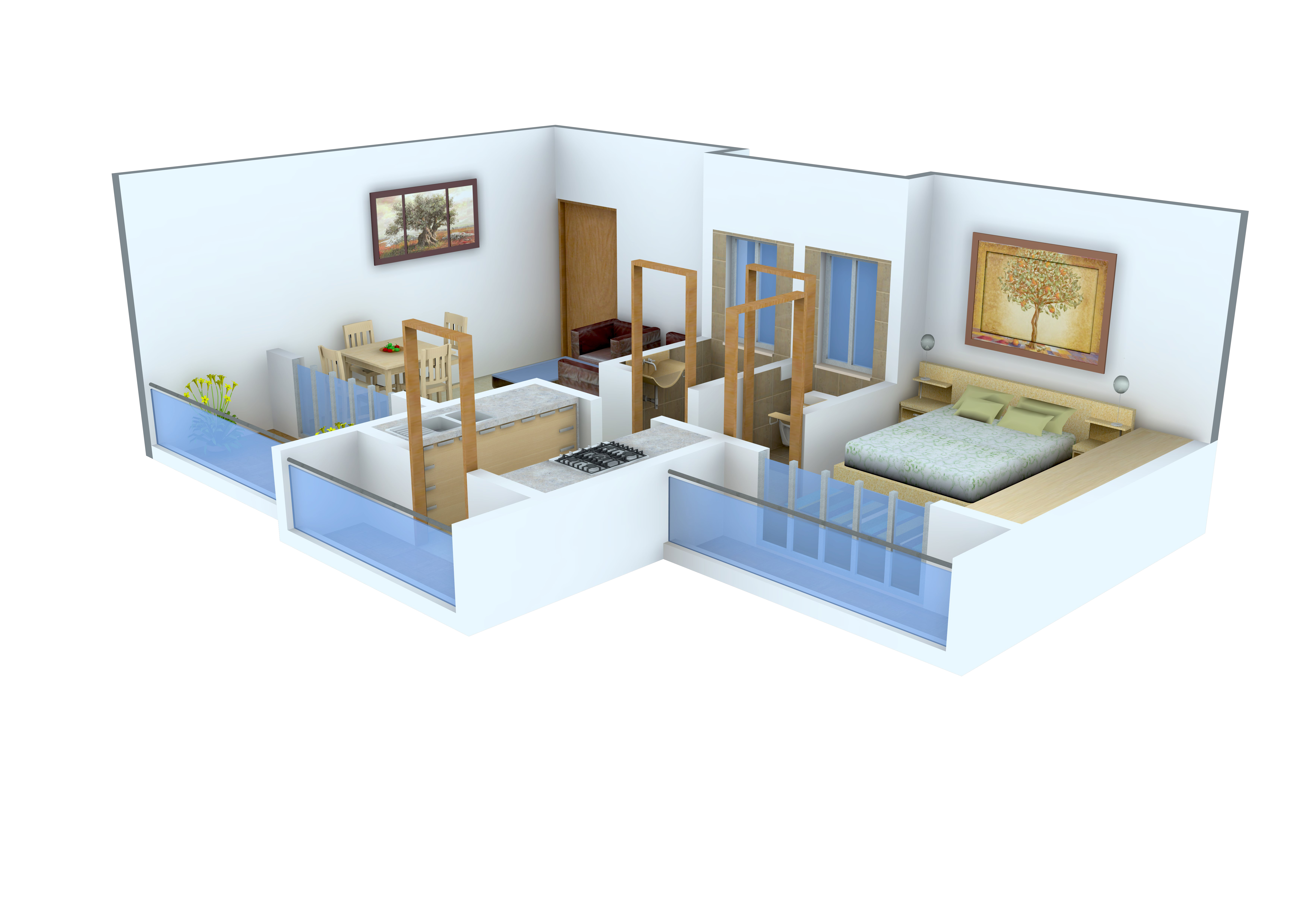 3DFloorPlan of Vishwa Abha