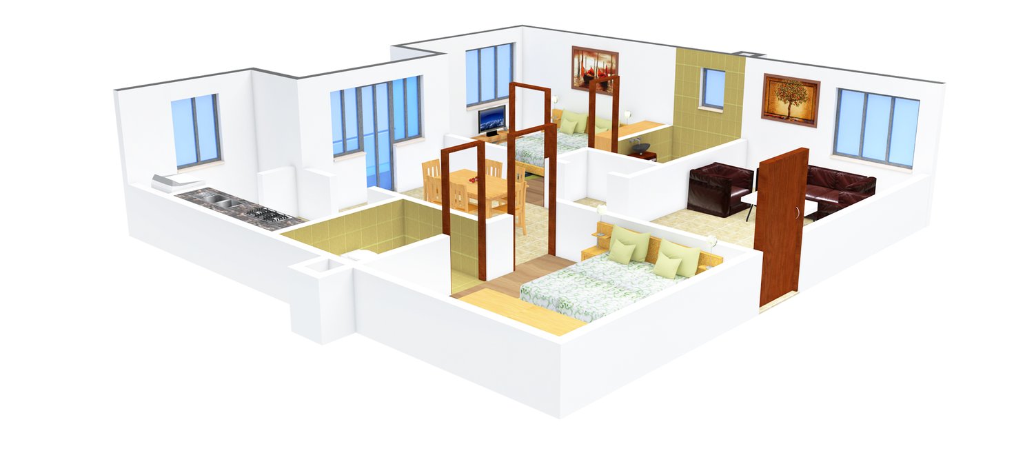 3DFloorPlan of Shakthi Fairmont