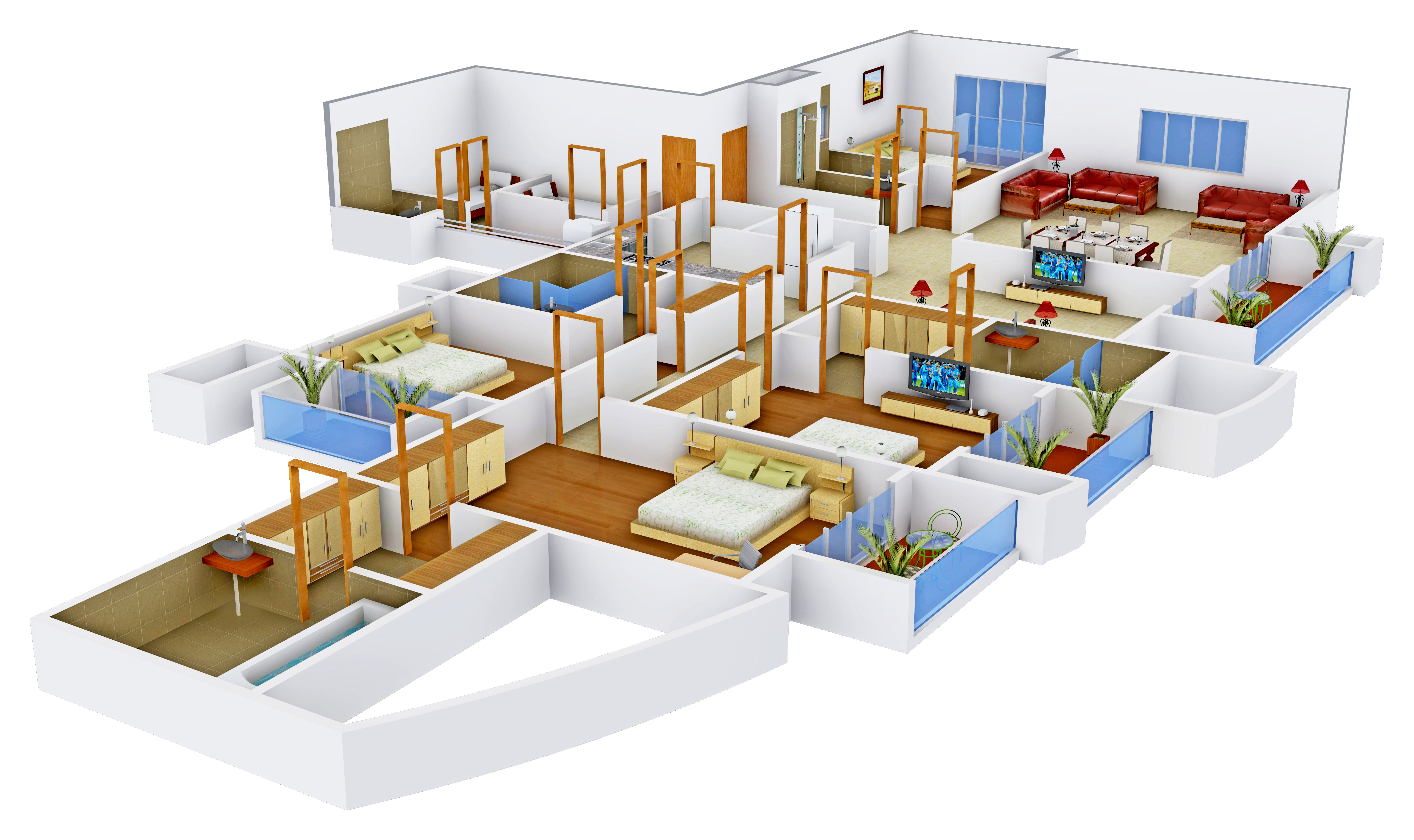 3DFloorPlan of The 3C Lotus 300