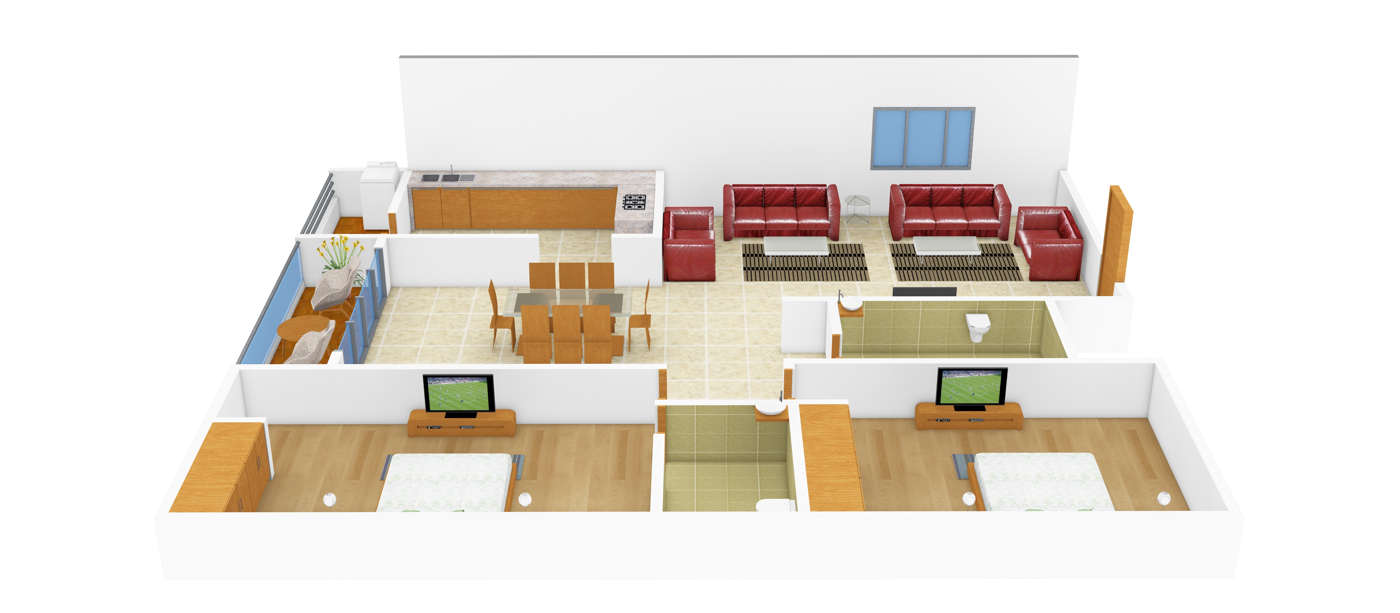 3DFloorPlan of DSR Sunshine