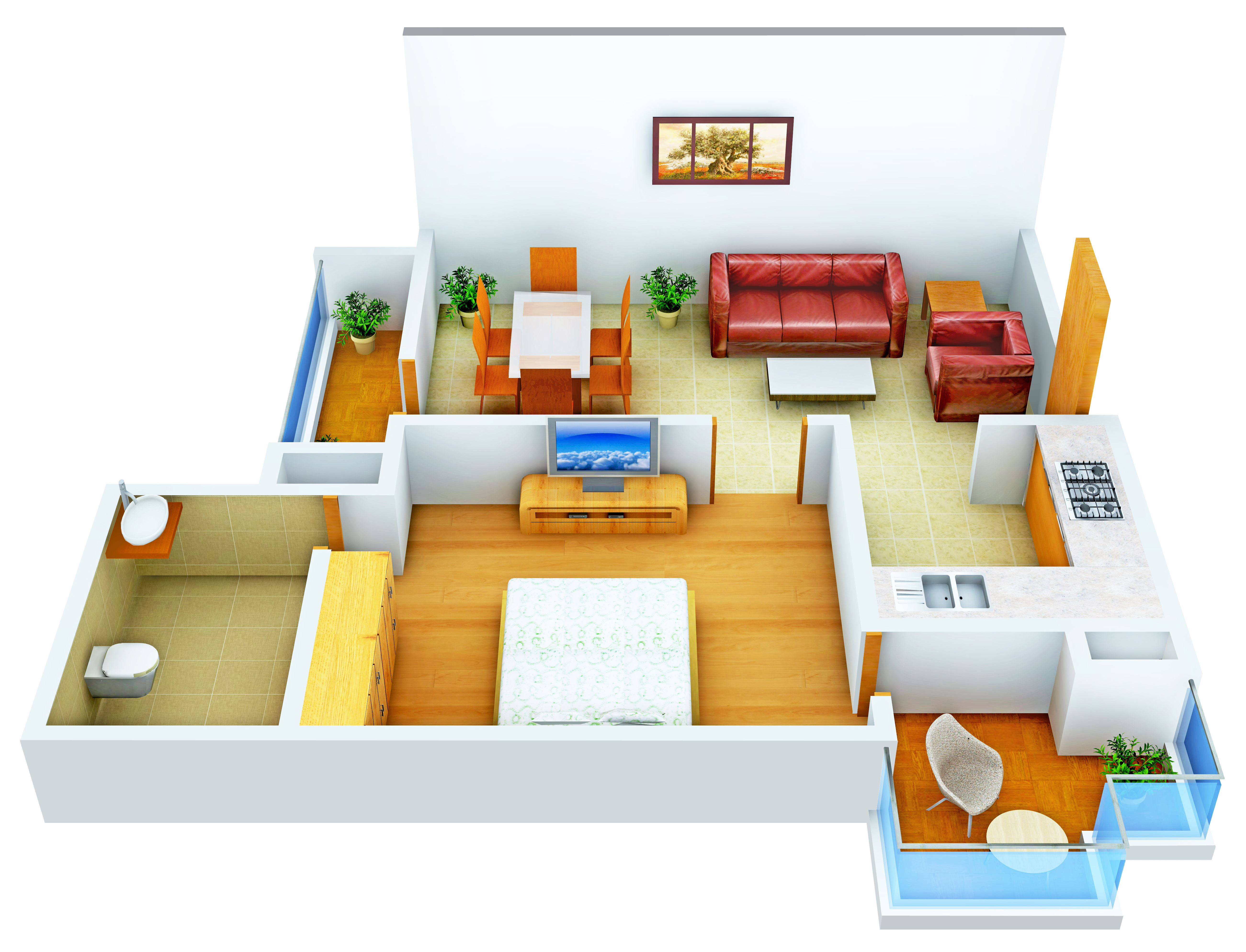 3DFloorPlan of Emerging India Heights III