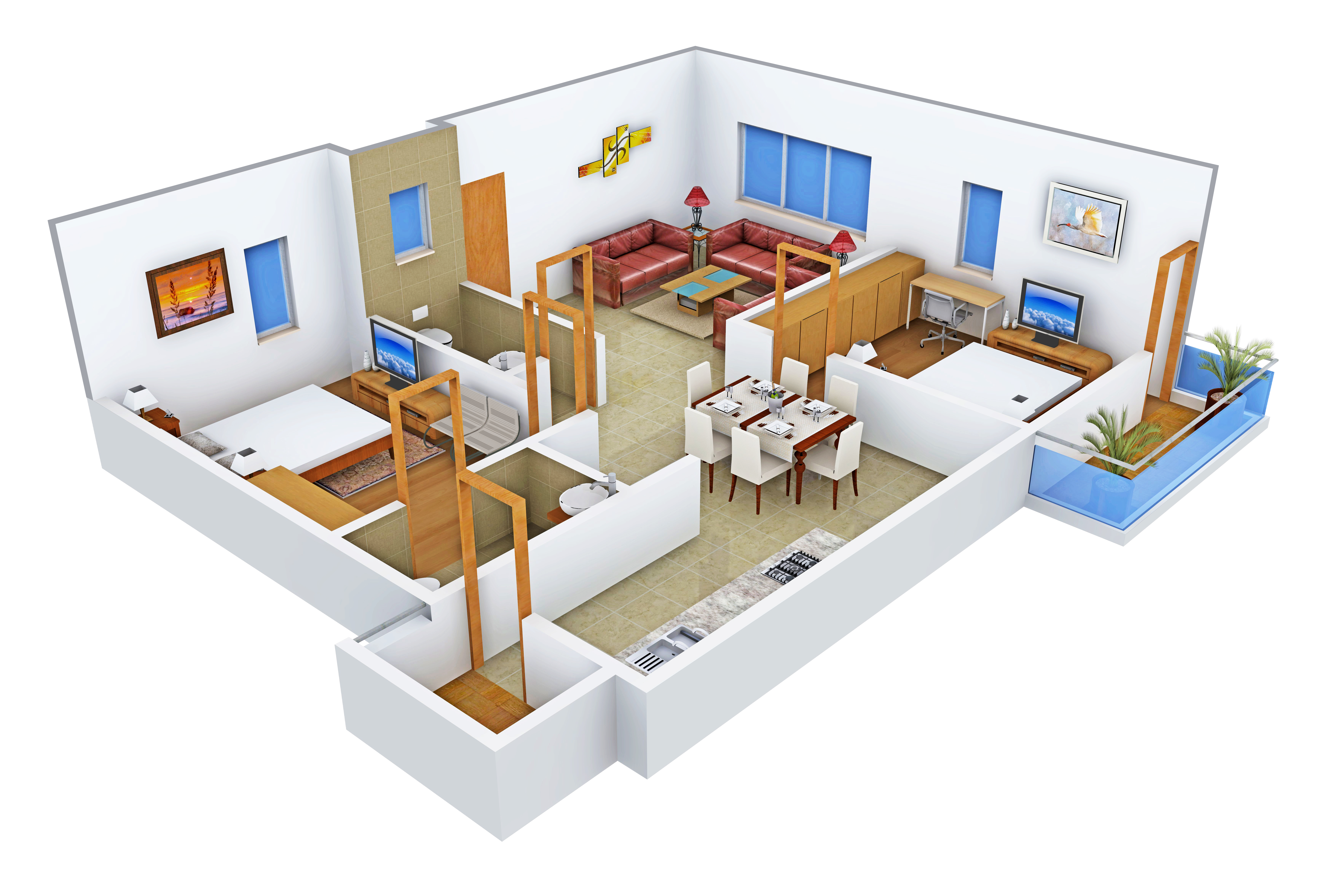 3DFloorPlan of Navami Symphony