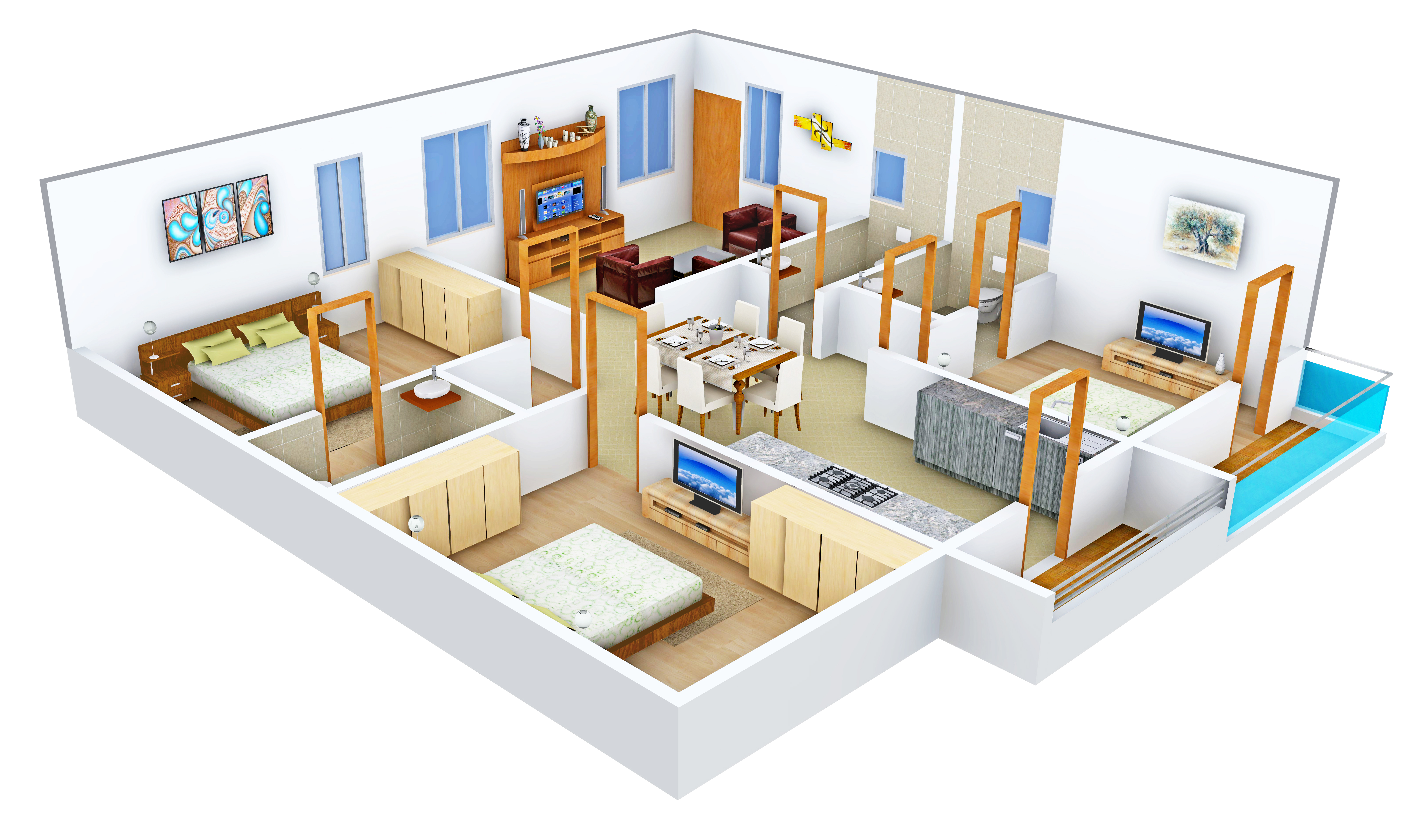 3DFloorPlan of Navami Symphony